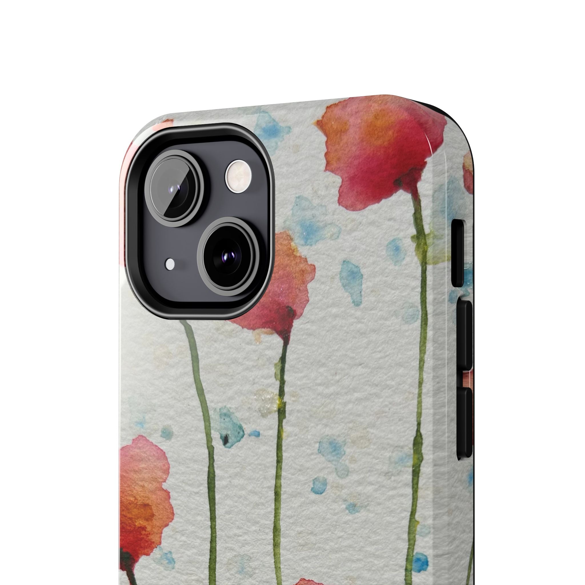 Tough Phone Case - All iPhones and Samsung Galaxys - Exciting Abstract Design #94 Poppies Galore