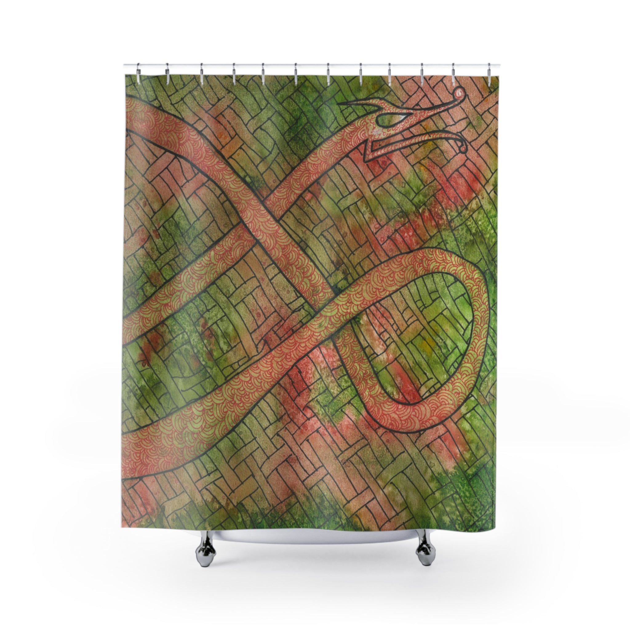 Beautiful Shower Curtains to Refresh Your Bathroom. Colourful Abstract Designs. Perfect For Your Bathroom or Special House-Warming Gift #57 Celtic Flavours