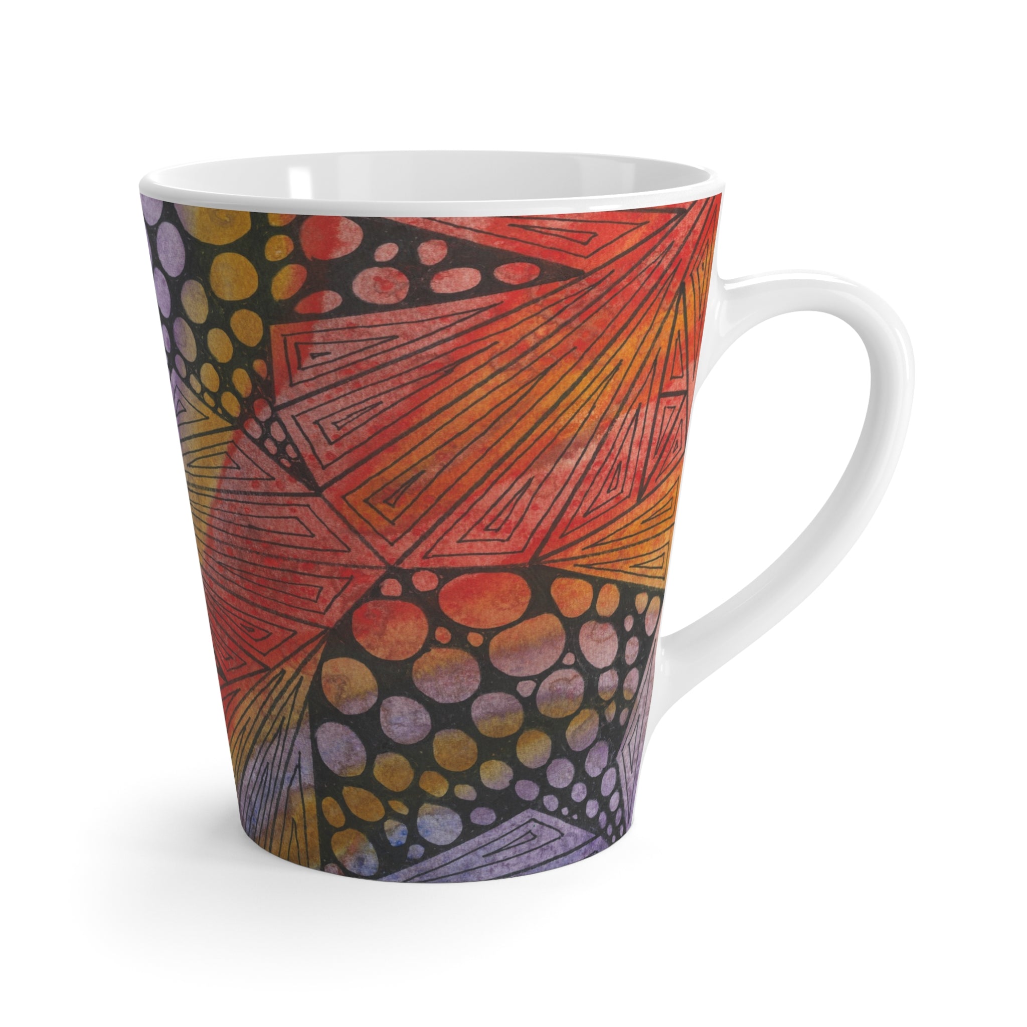 Coffee Mugs and Cups. Colourful Abstract Designs. Perfect for Home, Office or Special Gift #82 Fighting Delusions