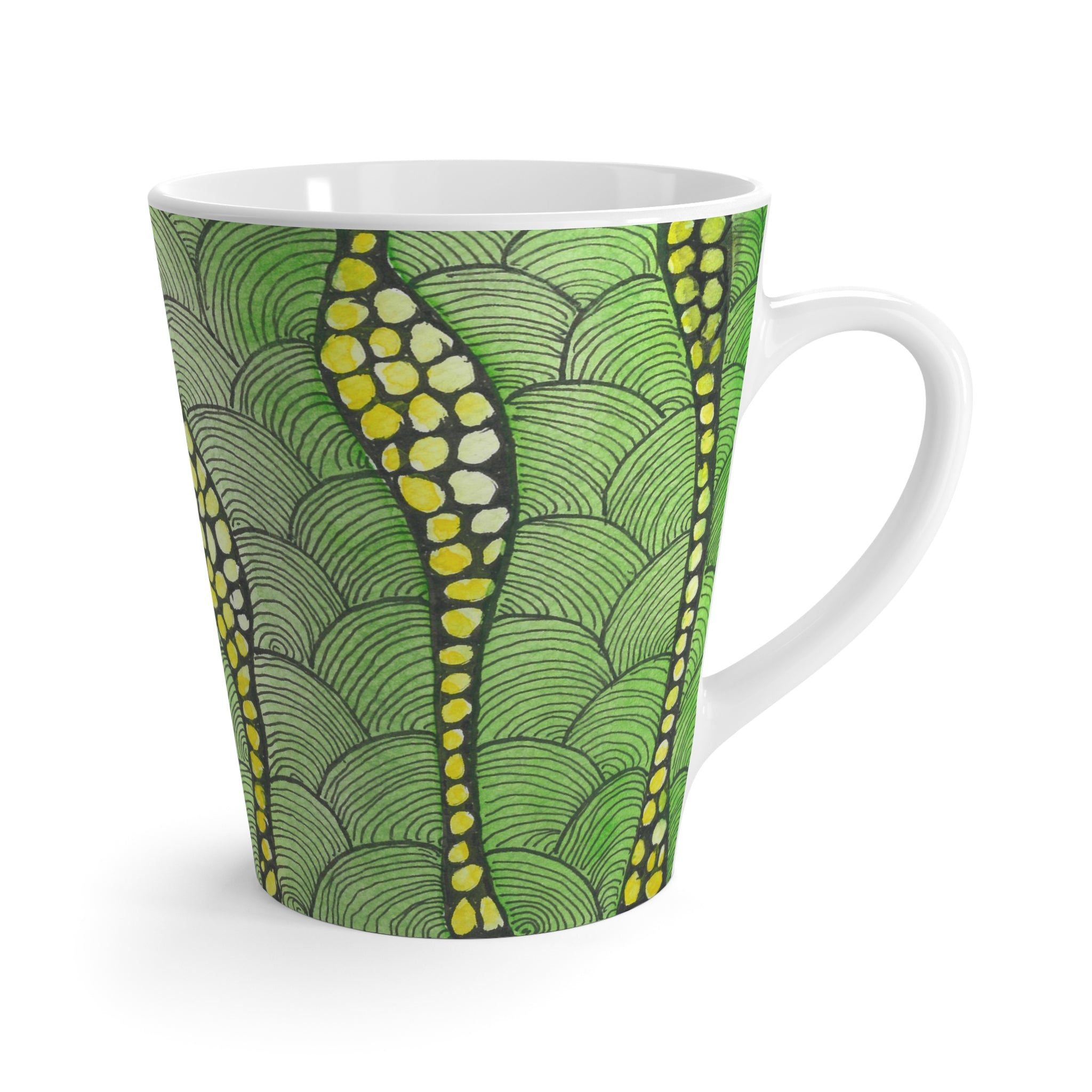 Coffee Mugs and Cups. Colourful Abstract Designs. Perfect for Home, Office or Special Gift #13 Watcha Thinking
