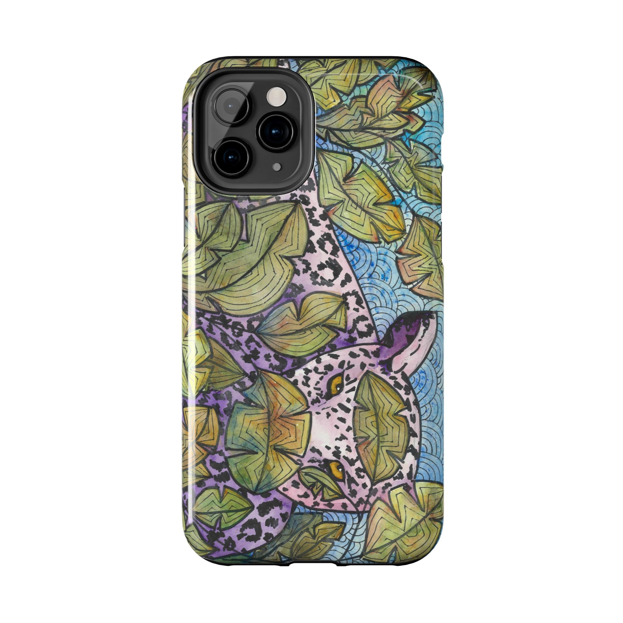 Tough Phone Case - All iPhones and Samsung Galaxys - Exciting Abstract Design #76 Purrfect Blend