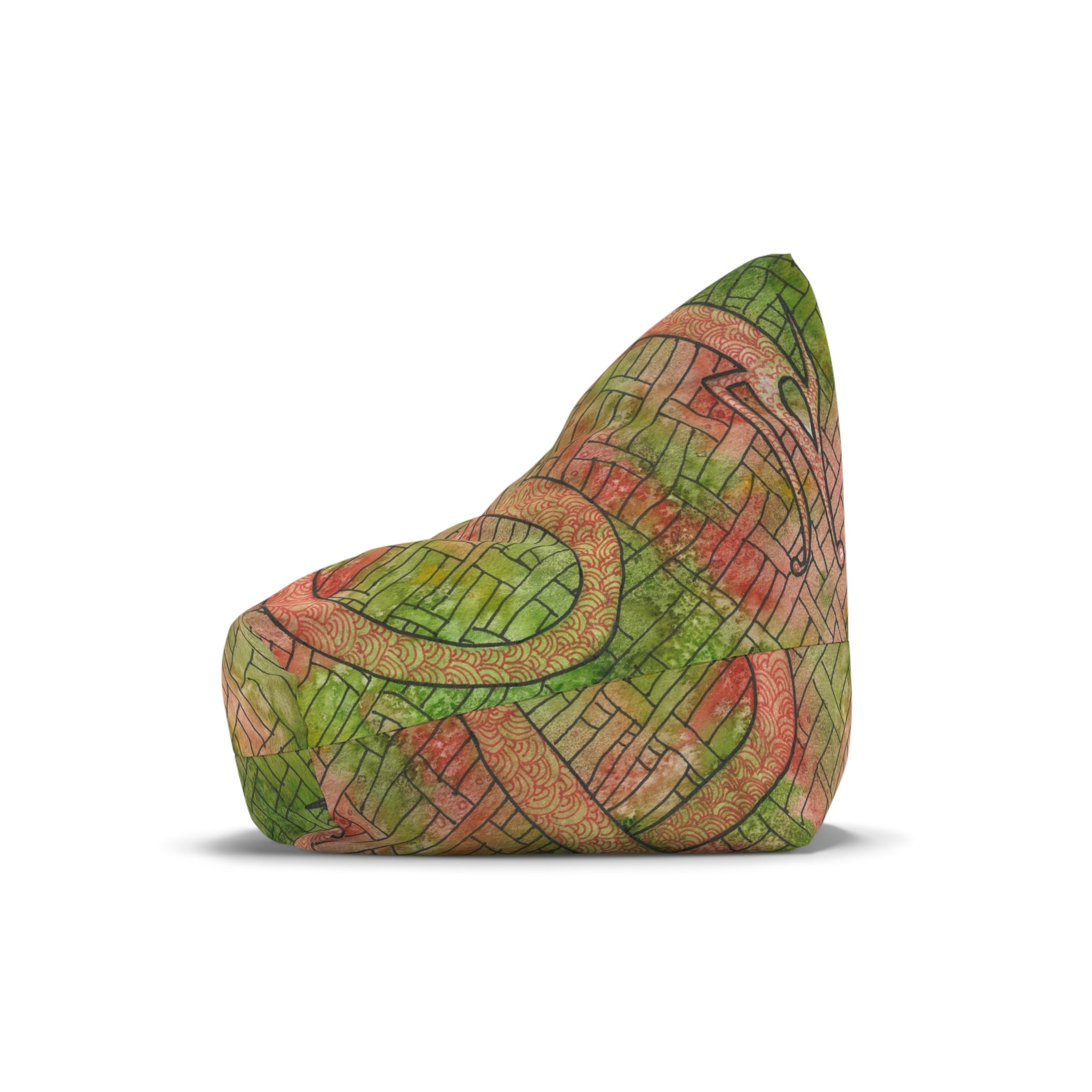 Bean Bag Chair Covers For Indoor & Outdoor - 2 Sizes - Exciting Abstract Design #57 Celtic Flavours
