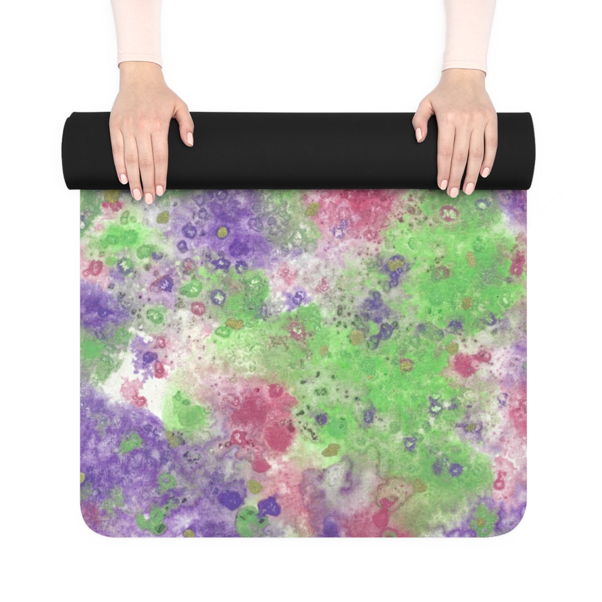 Yoga Mats and Gym Mats. Colourful Abstract Designs. Perfect for Home, Yoga or Gym Class, or a Special Gift #100 Immortal Being