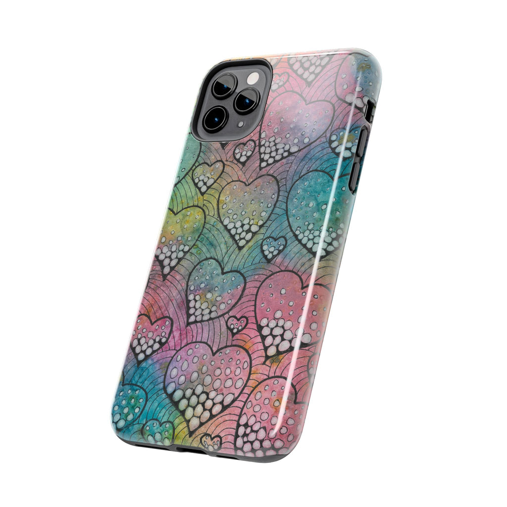Tough Phone Case - All iPhones and Samsung Galaxys - Exciting Abstract Design #97 What's Love Got To Do With It