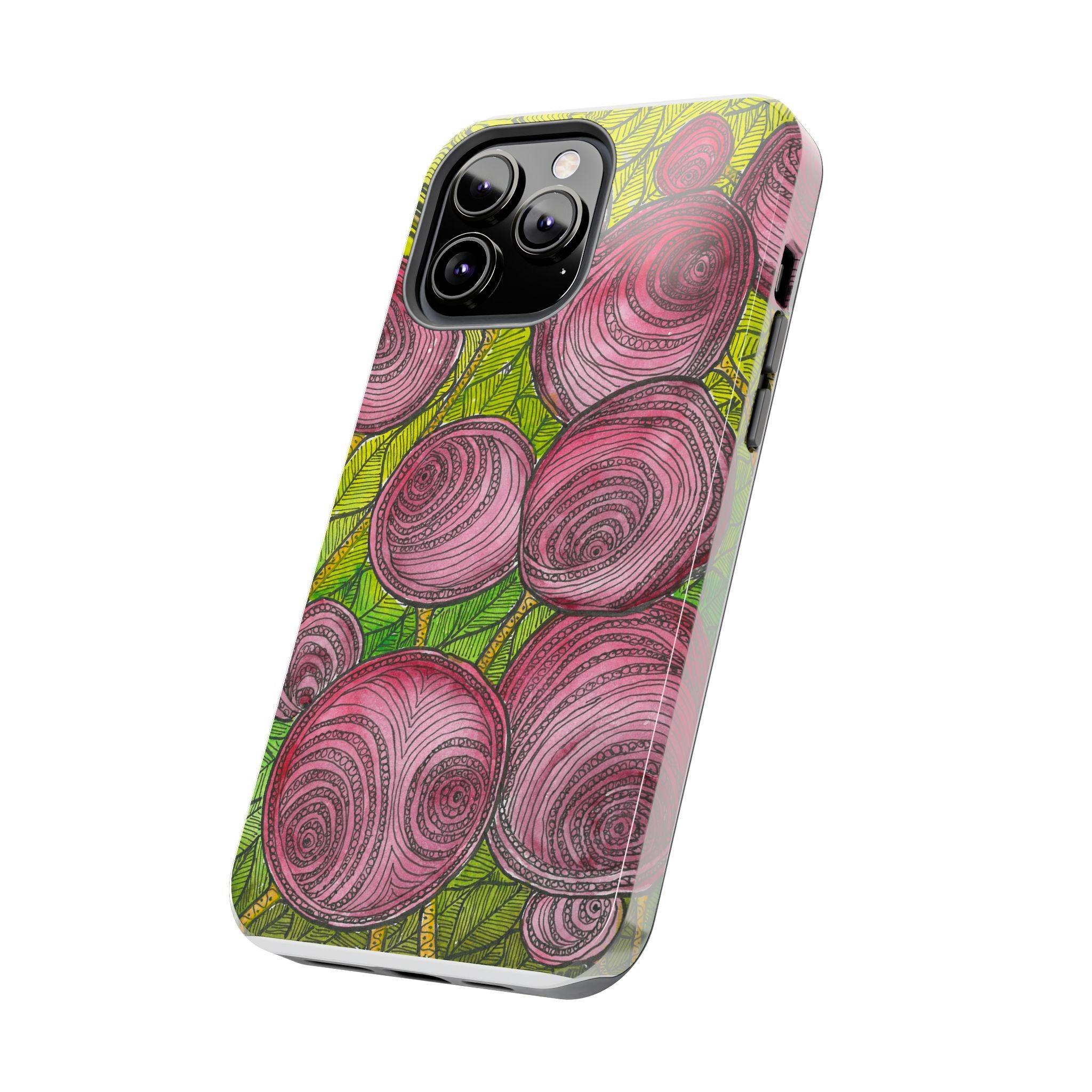 Tough Phone Case - All iPhones and Samsung Galaxys - Exciting Abstract Design #9 Spaced Blossoms