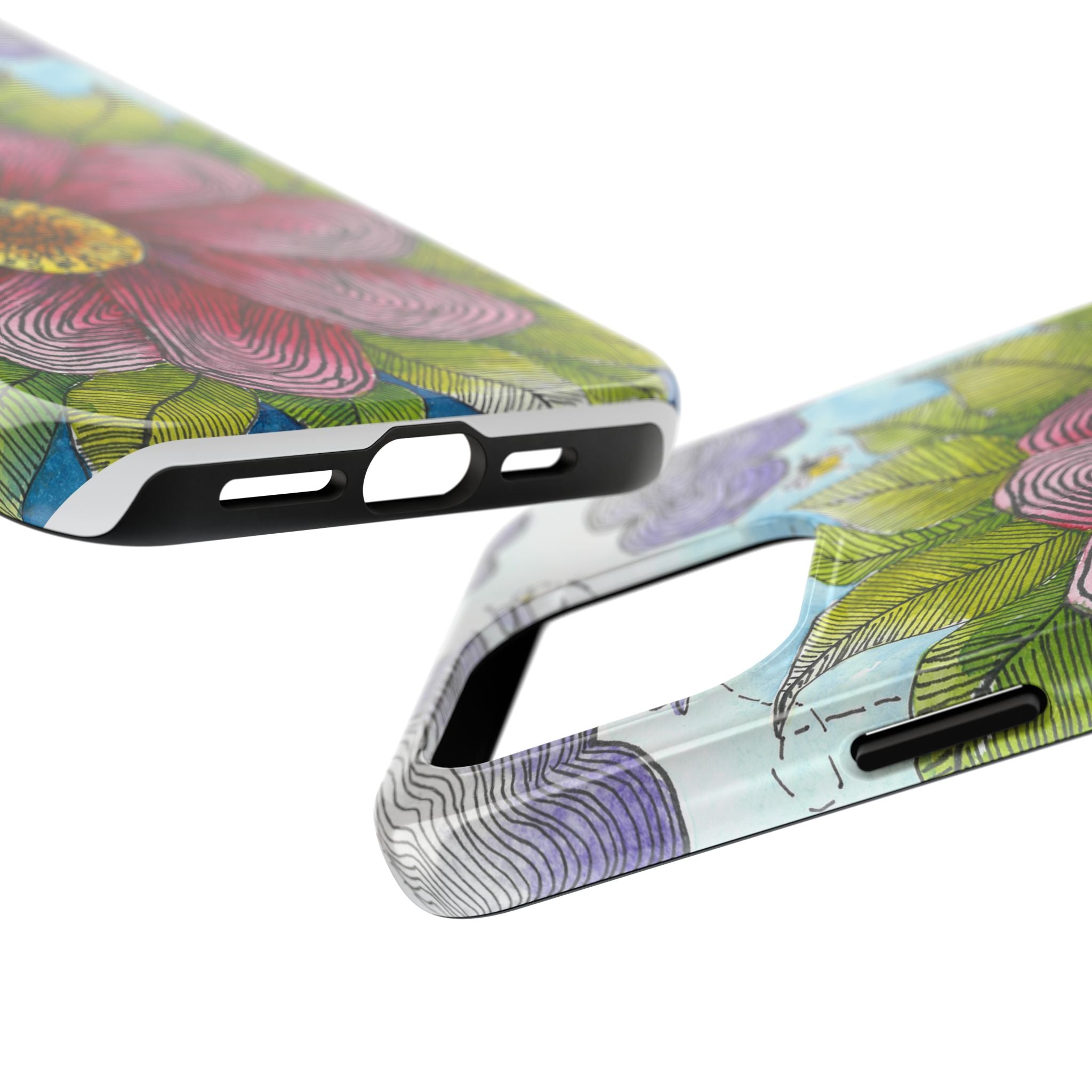 Tough Phone Case - All iPhones and Samsung Galaxys - Exciting Abstract Design  #4 Bloom'n