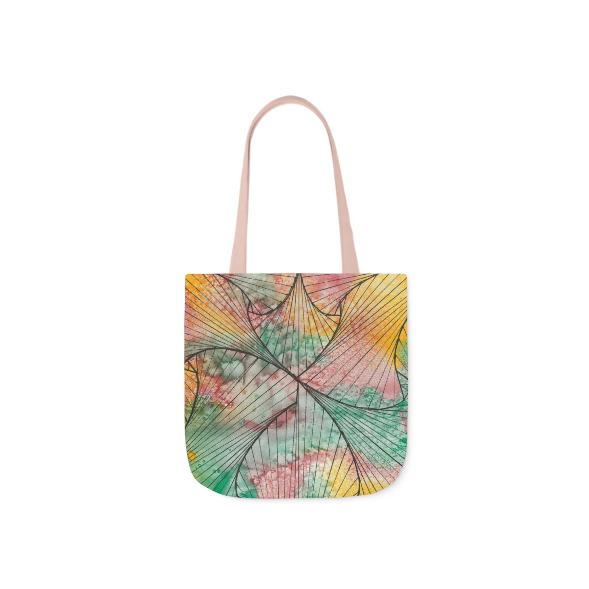 Canvas Tote Bags, Colourful Abstract Designs, 5-Color Straps, 3 Sizes.  For Family and friends or a Special Gift #70 Whats It All About Alfie