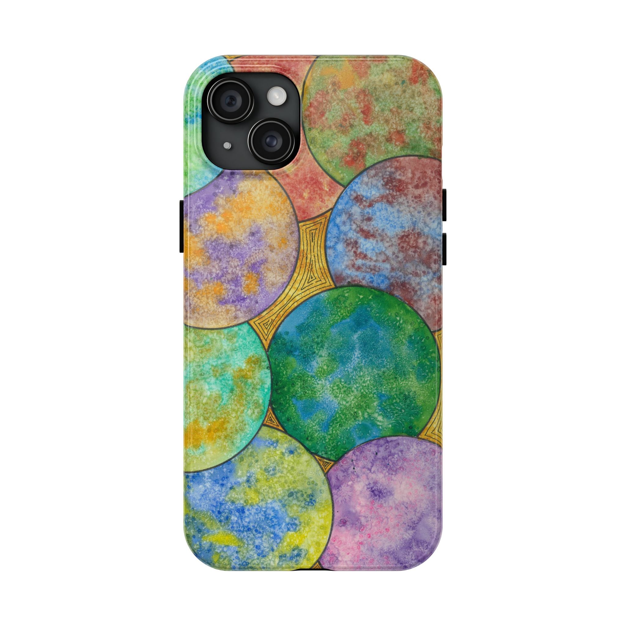 Tough Phone Case - All iPhones and Samsung Galaxys - Exciting Abstract Design #61 Worlds Apart