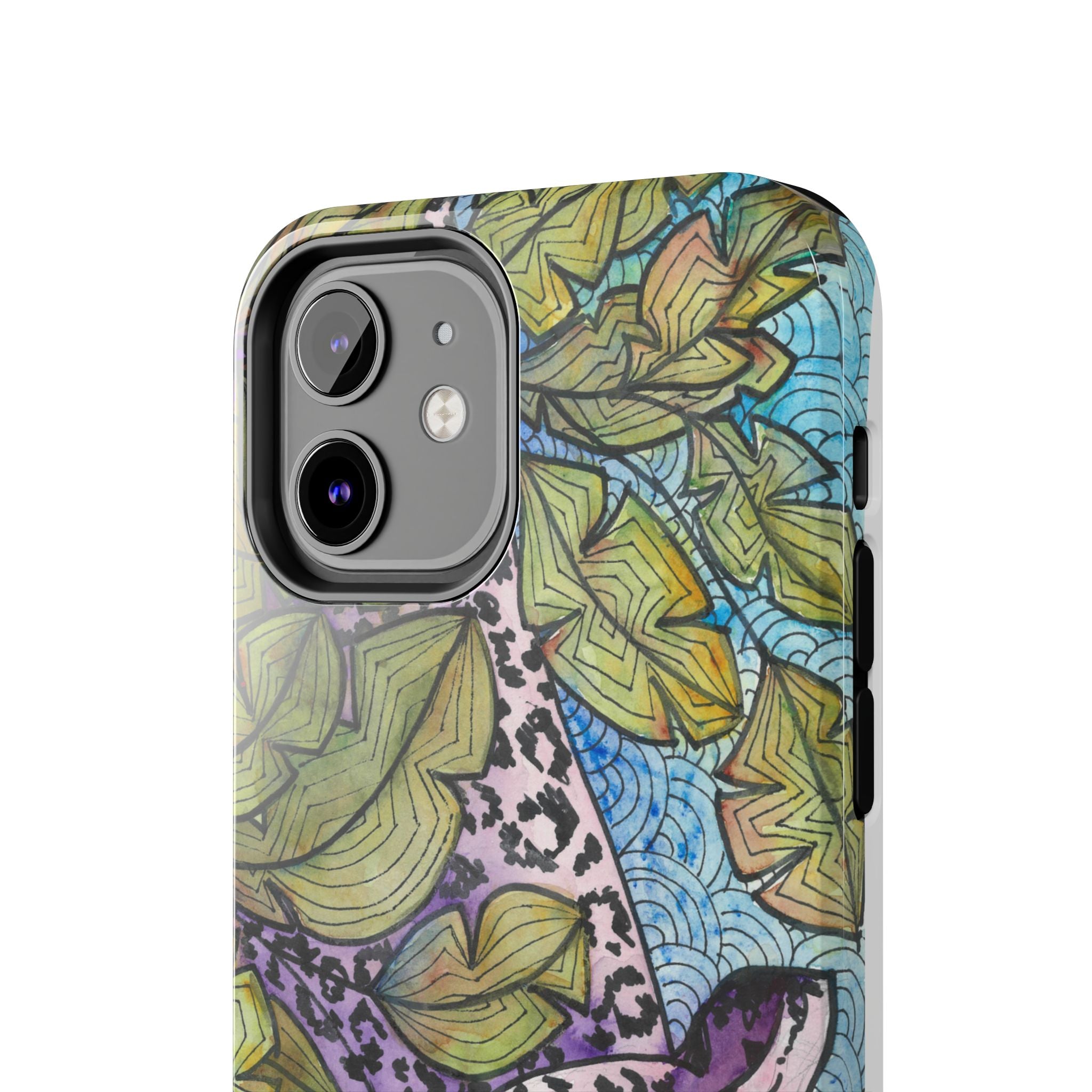 Tough Phone Case - All iPhones and Samsung Galaxys - Exciting Abstract Design #76 Purrfect Blend