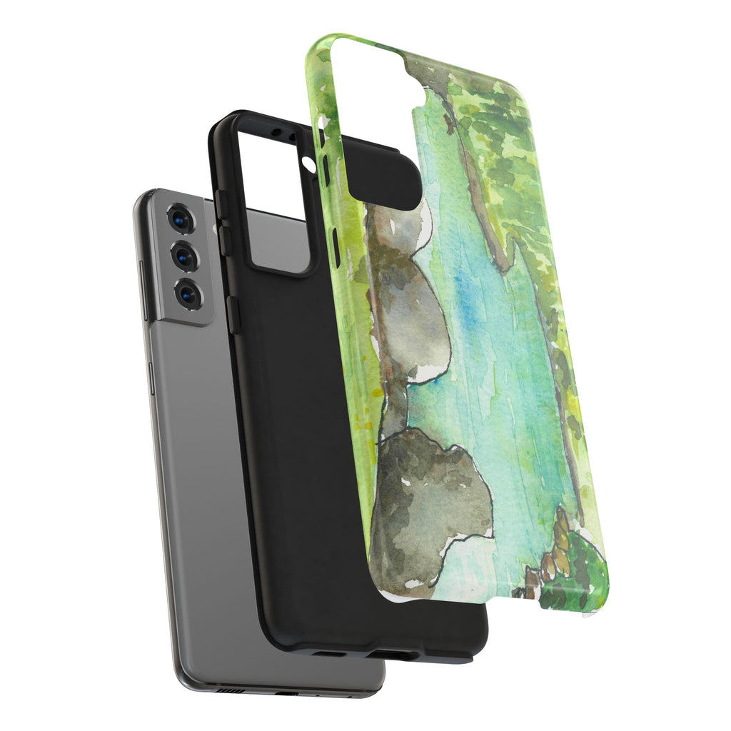 Tough Phone Case - All iPhones and Samsung Galaxys - Exciting Abstract Design #88 Tara River - Montenegro