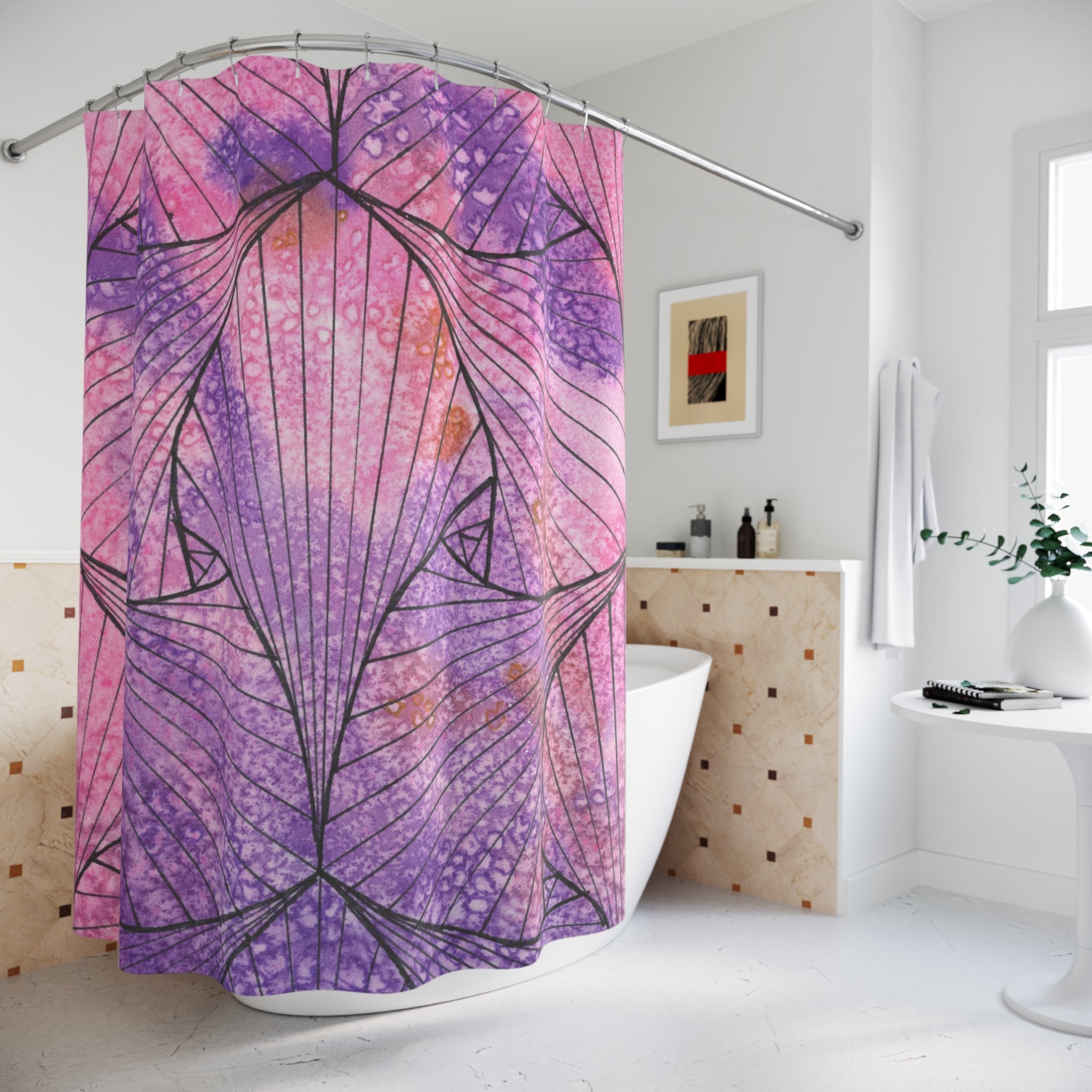Beautiful Shower Curtains to Refresh Your Bathroom. Colourful Abstract Designs. Perfect For Your Bathroom or Special House-Warming Gift #34 There's Always Hope