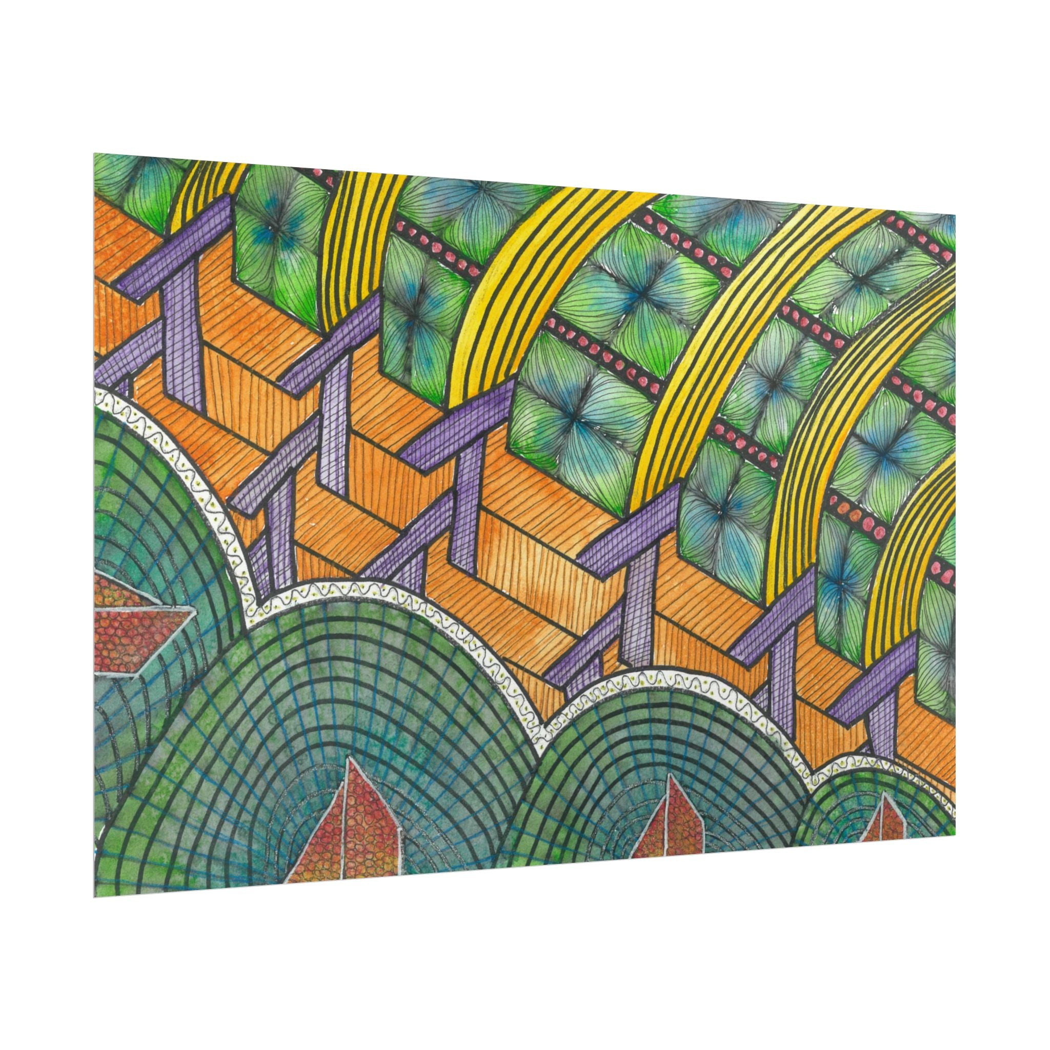 Large Colourful Wall Art, Posters & Prints, For Office, Bedroom or Living Room, or Special Gift #31 T'Eye Land