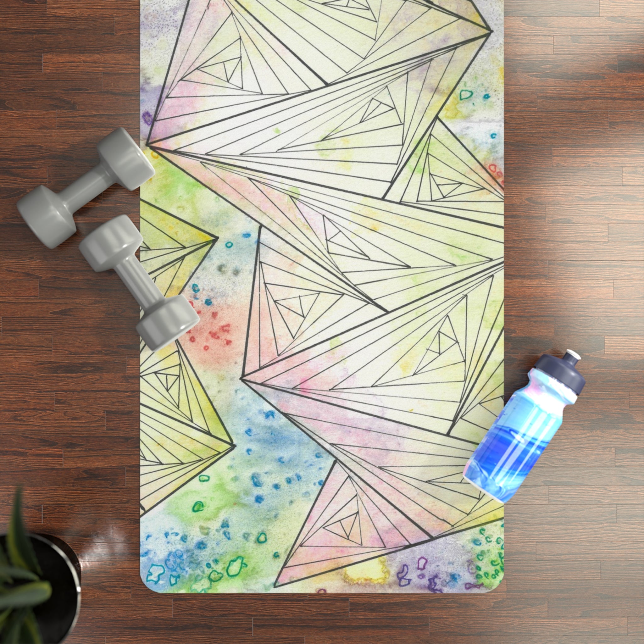 Yoga Mats and Gym Mats. Colourful Abstract Designs. Perfect for Home, Yoga or Gym Class, or a Special Gift #59 Your Choice