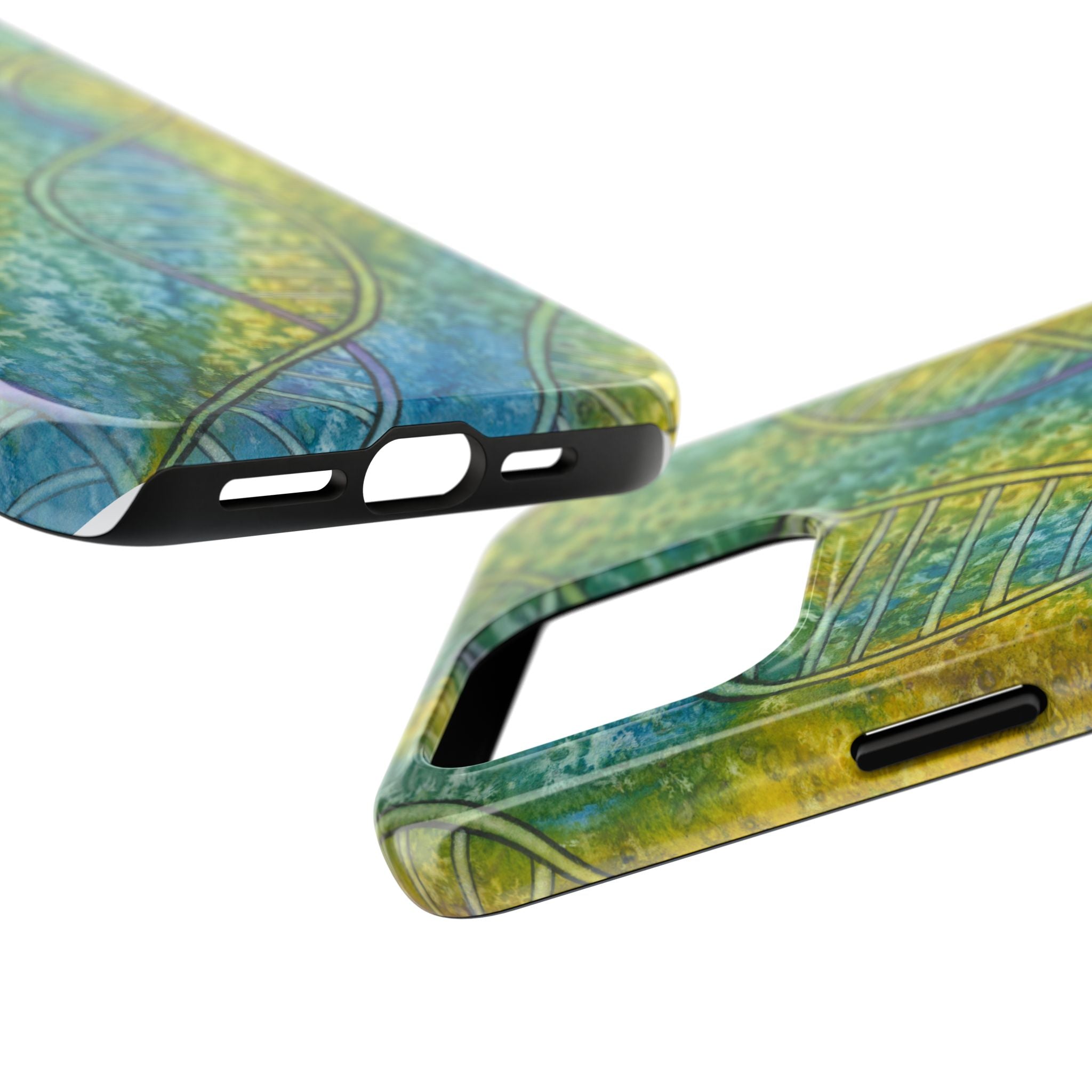 Tough Phone Case - All iPhones and Samsung Galaxys - Exciting Abstract Design #99 Crop of DNA