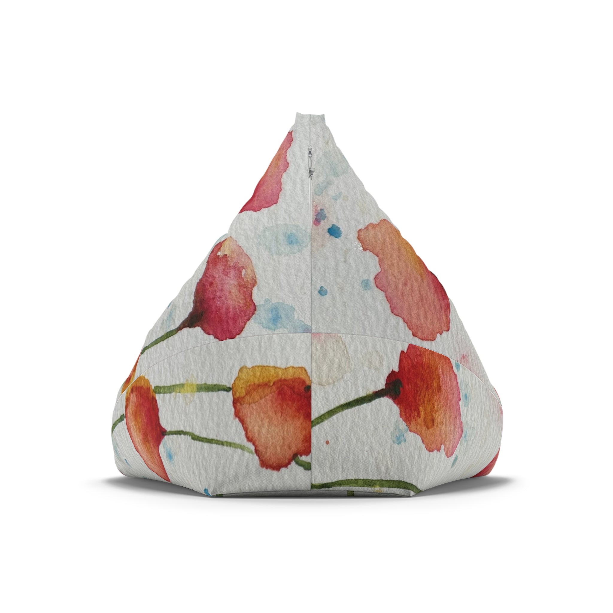 Bean Bag Chair Covers For Indoor & Outdoor - 2 Sizes - Exciting Abstract Design #94 Poppies Galore