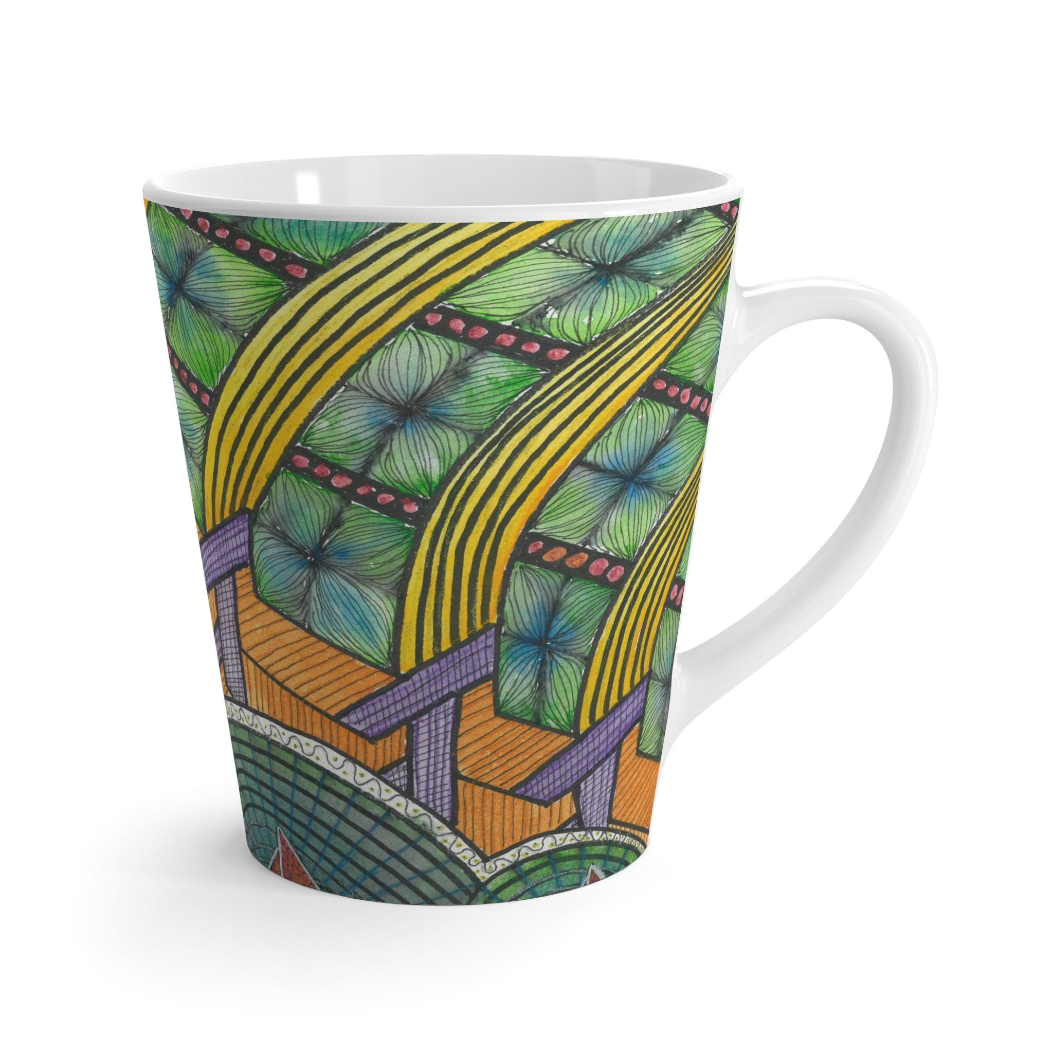 Coffee Mugs and Cups. Colourful Abstract Designs. Perfect for Home, Office or Special Gift #31 T'Eye Land