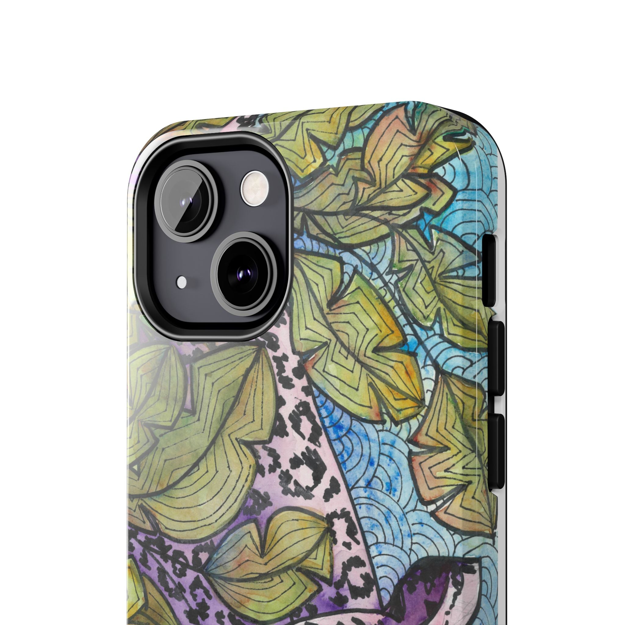 Tough Phone Case - All iPhones and Samsung Galaxys - Exciting Abstract Design #76 Purrfect Blend
