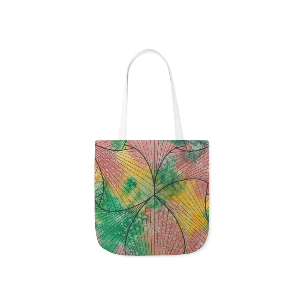 Canvas Tote Bags, Colourful Abstract Designs, 5-Color Straps, 3 Sizes.  For Family and friends or a Special Gift #49 Health and Wellbeing