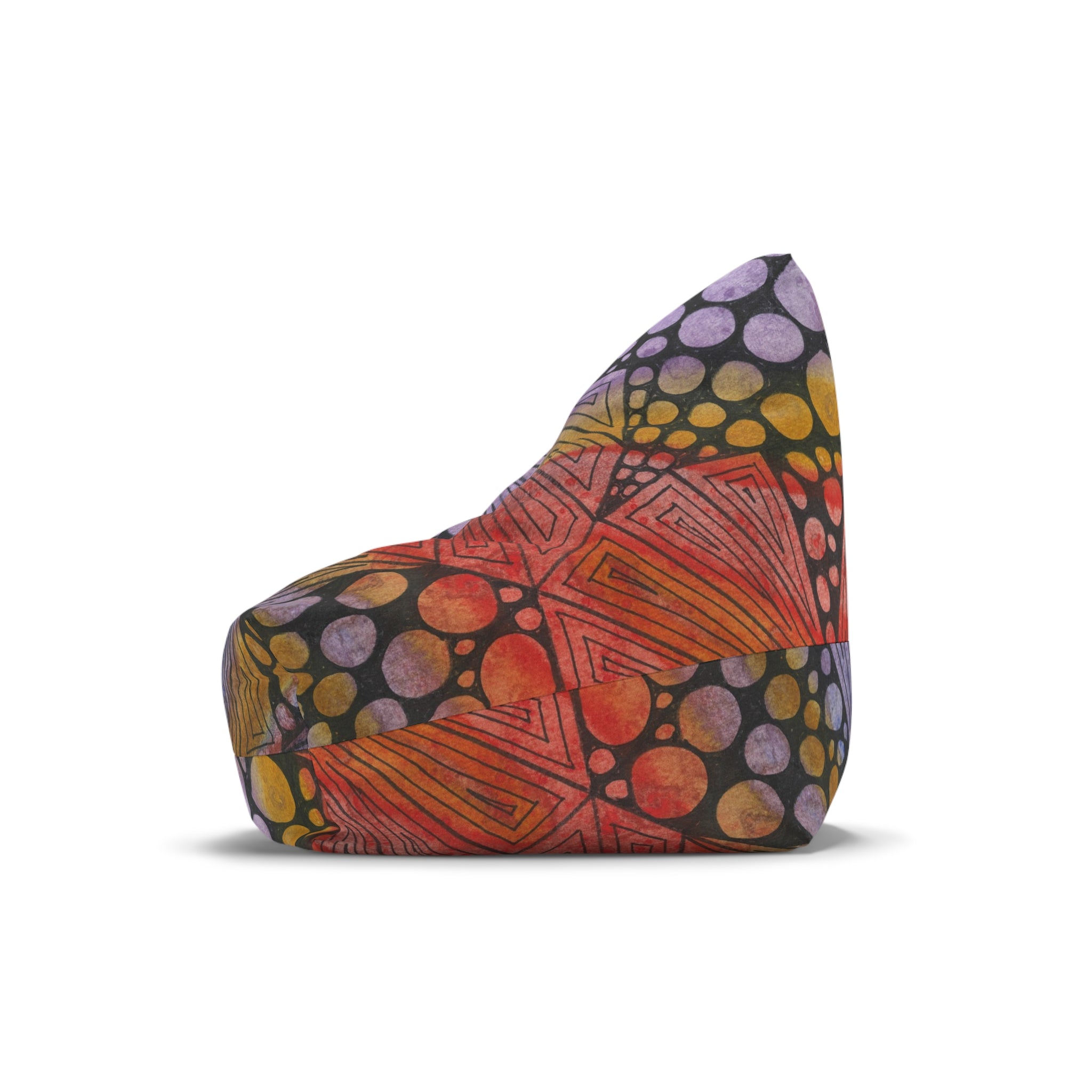 Bean Bag Chair Covers For Indoor & Outdoor - 2 Sizes - Exciting Abstract Design #82 Fighting Delusions