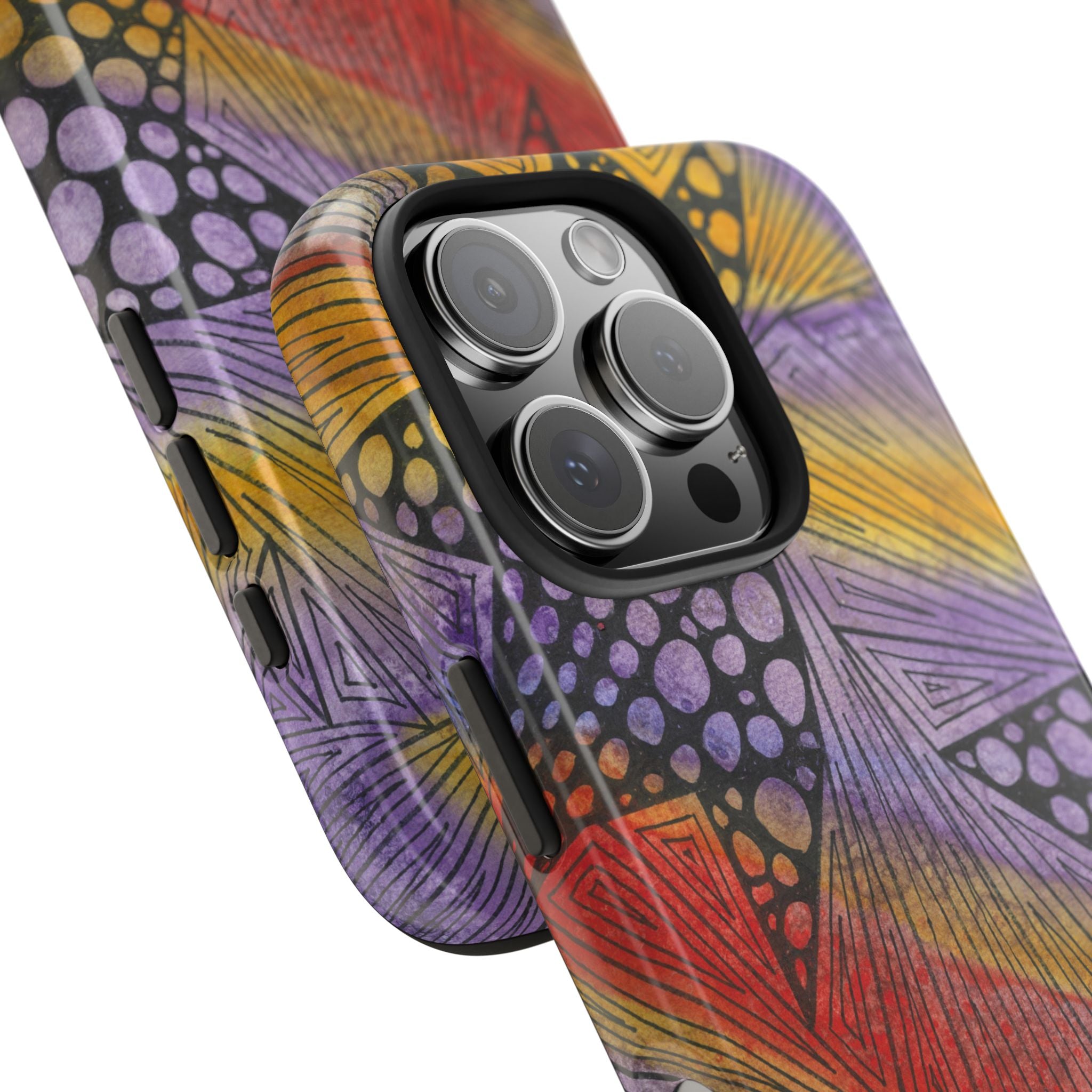 Tough Phone Case - All iPhones and Samsung Galaxys - Exciting Abstract Design #82 Fighting Delusions