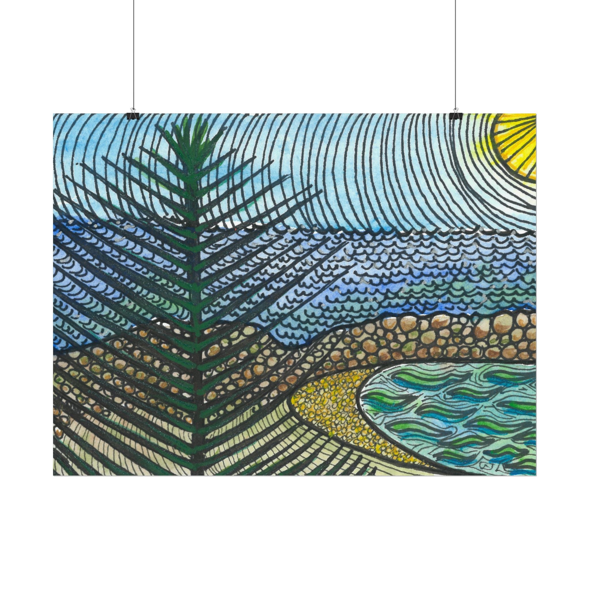 Large Colourful Wall Art, Posters & Prints, For Office, Bedroom or Living Room, or Special Gift #47 Cottesloe