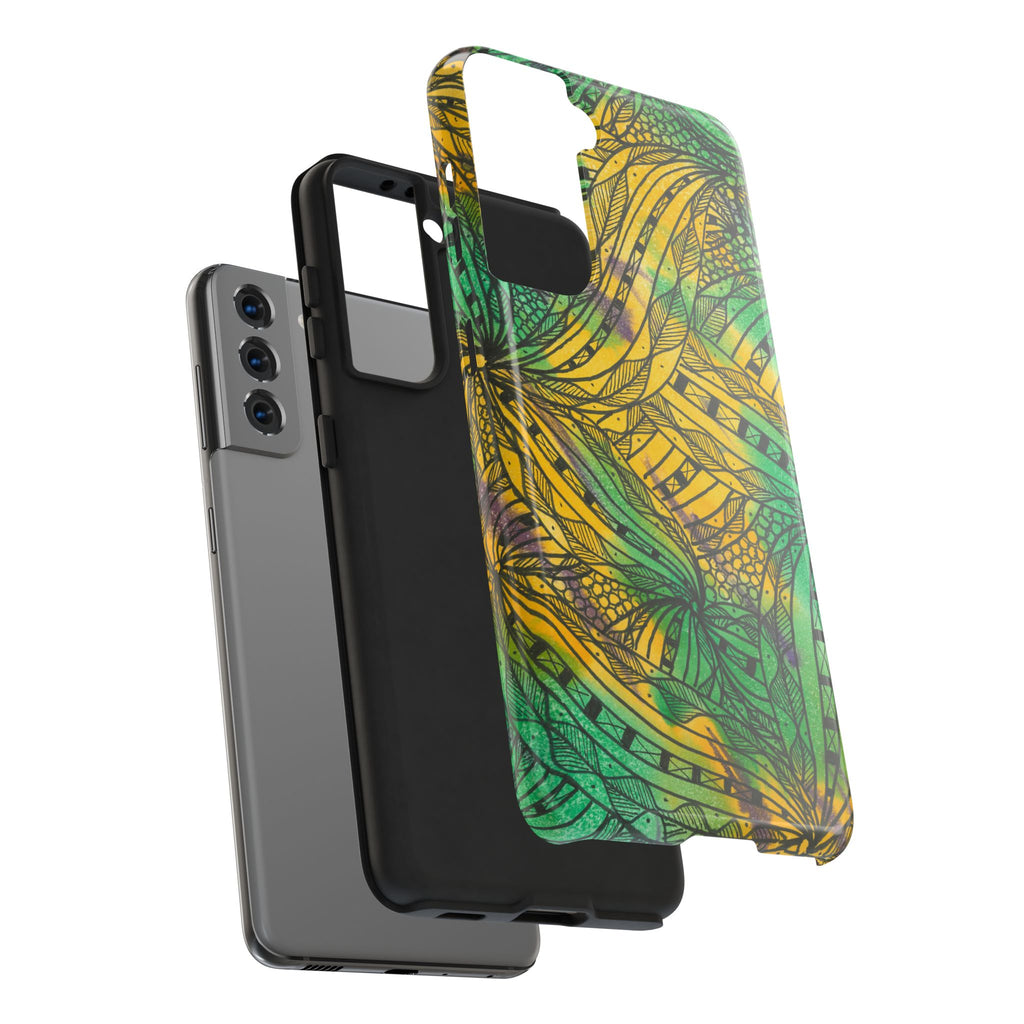 Tough Phone Case - All iPhones and Samsung Galaxys - Exciting Abstract Design #37 Shubbery!