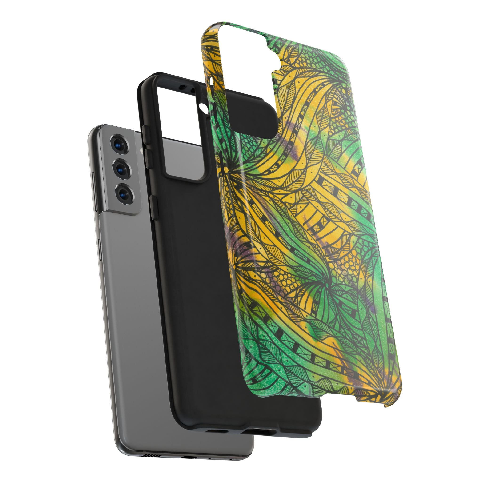 Tough Phone Case - All iPhones and Samsung Galaxys - Exciting Abstract Design #37 Shubbery!