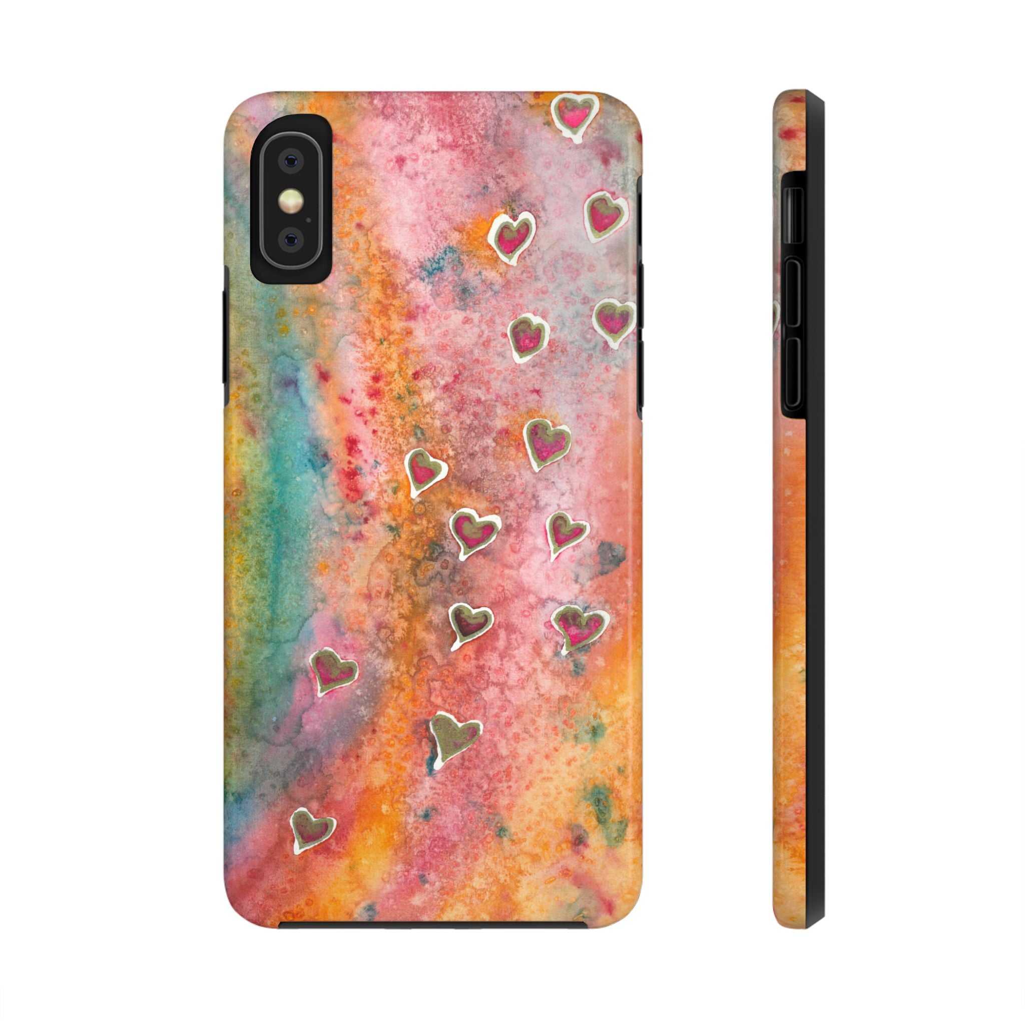 Tough Phone Case - All iPhones and Samsung Galaxys - Exciting Abstract Design #96 Love, Friendship, integrity