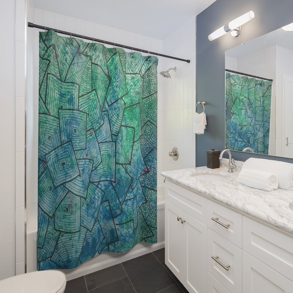 Beautiful Shower Curtains to Refresh Your Bathroom. Colourful Abstract Designs. Perfect For Your Bathroom or Special House-Warming Gift #65 And The AnswerIs
