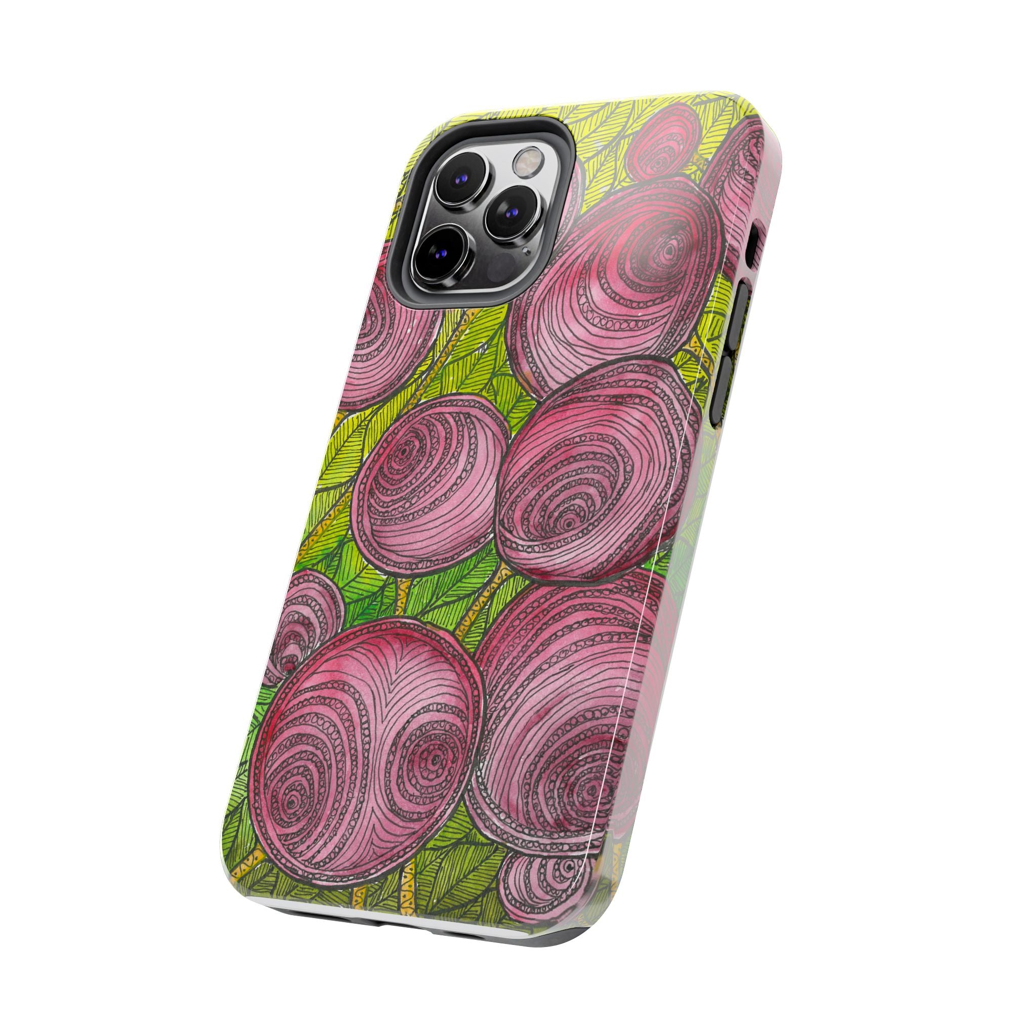 Tough Phone Case - All iPhones and Samsung Galaxys - Exciting Abstract Design #9 Spaced Blossoms