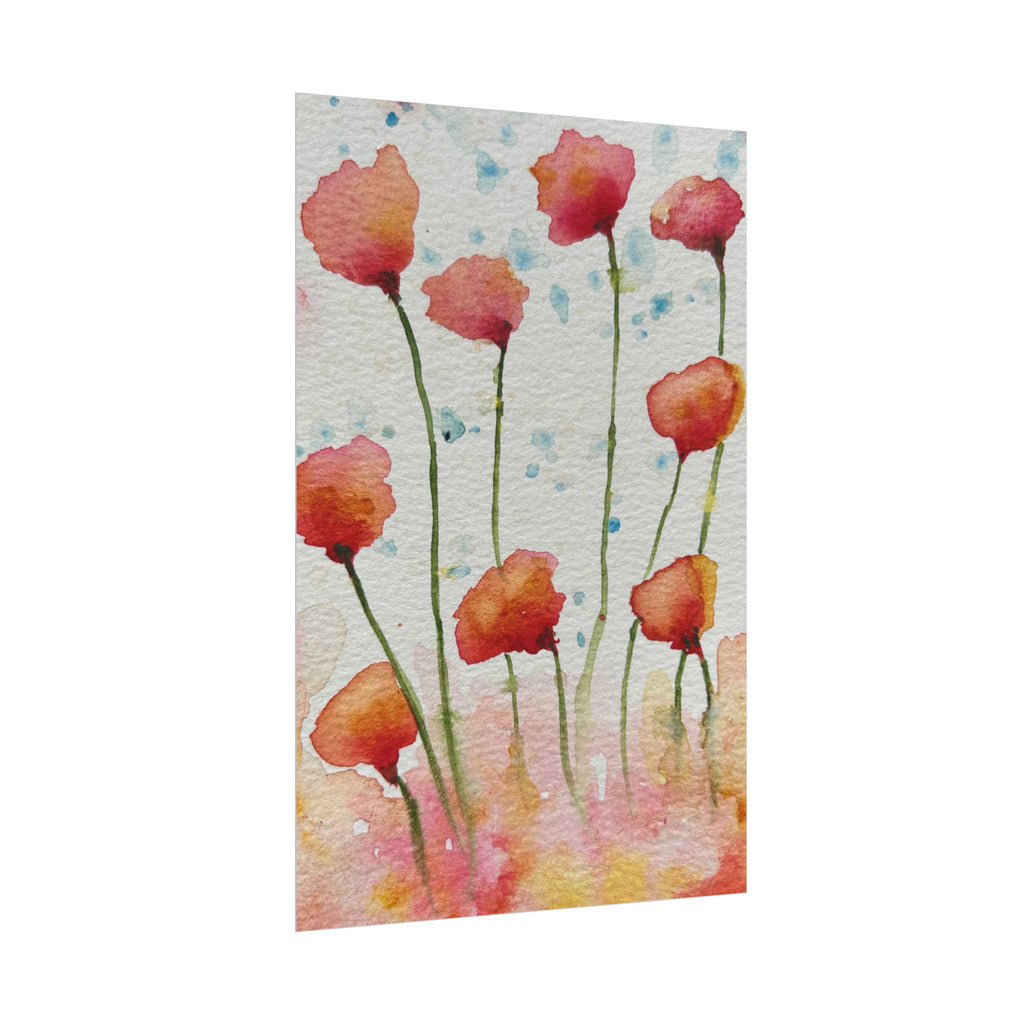 Large Colourful Wall Art, Posters & Prints, For Office, Bedroom or Living Room, or Special Gift #94 Poppies Galore