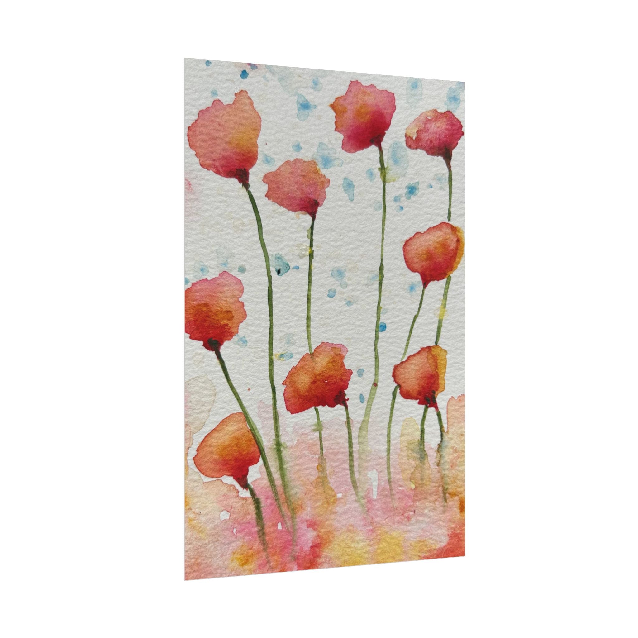 Large Colourful Wall Art, Posters & Prints, For Office, Bedroom or Living Room, or Special Gift #94 Poppies Galore