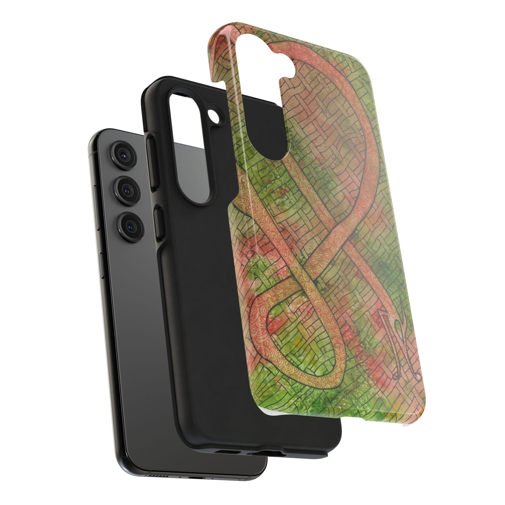 Tough Phone Case - All iPhones and Samsung Galaxys - Exciting Abstract Design #57 Celtic Flavours