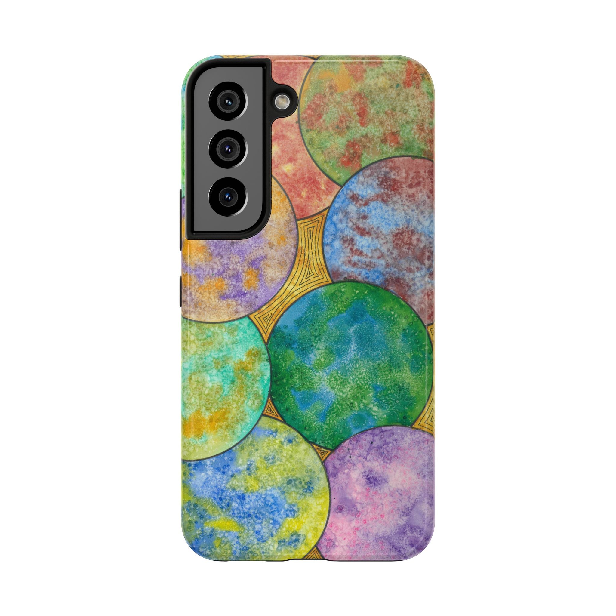 Tough Phone Case - All iPhones and Samsung Galaxys - Exciting Abstract Design #61 Worlds Apart