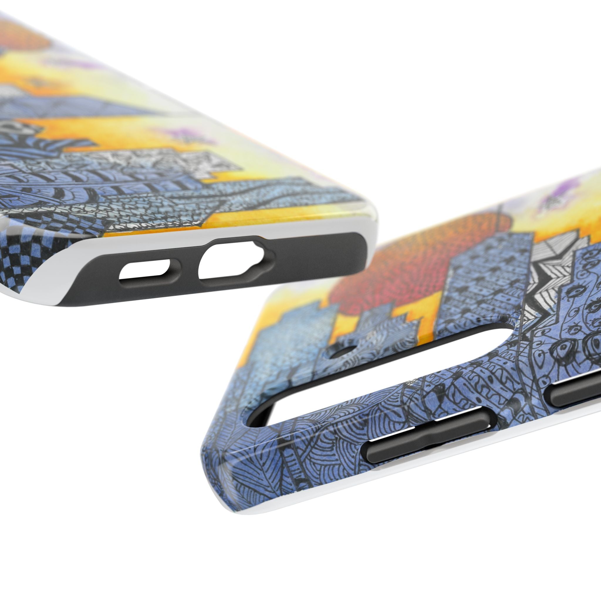 Tough Phone Case - All iPhones and Samsung Galaxys - Exciting Abstract Design #5 In The Shadows