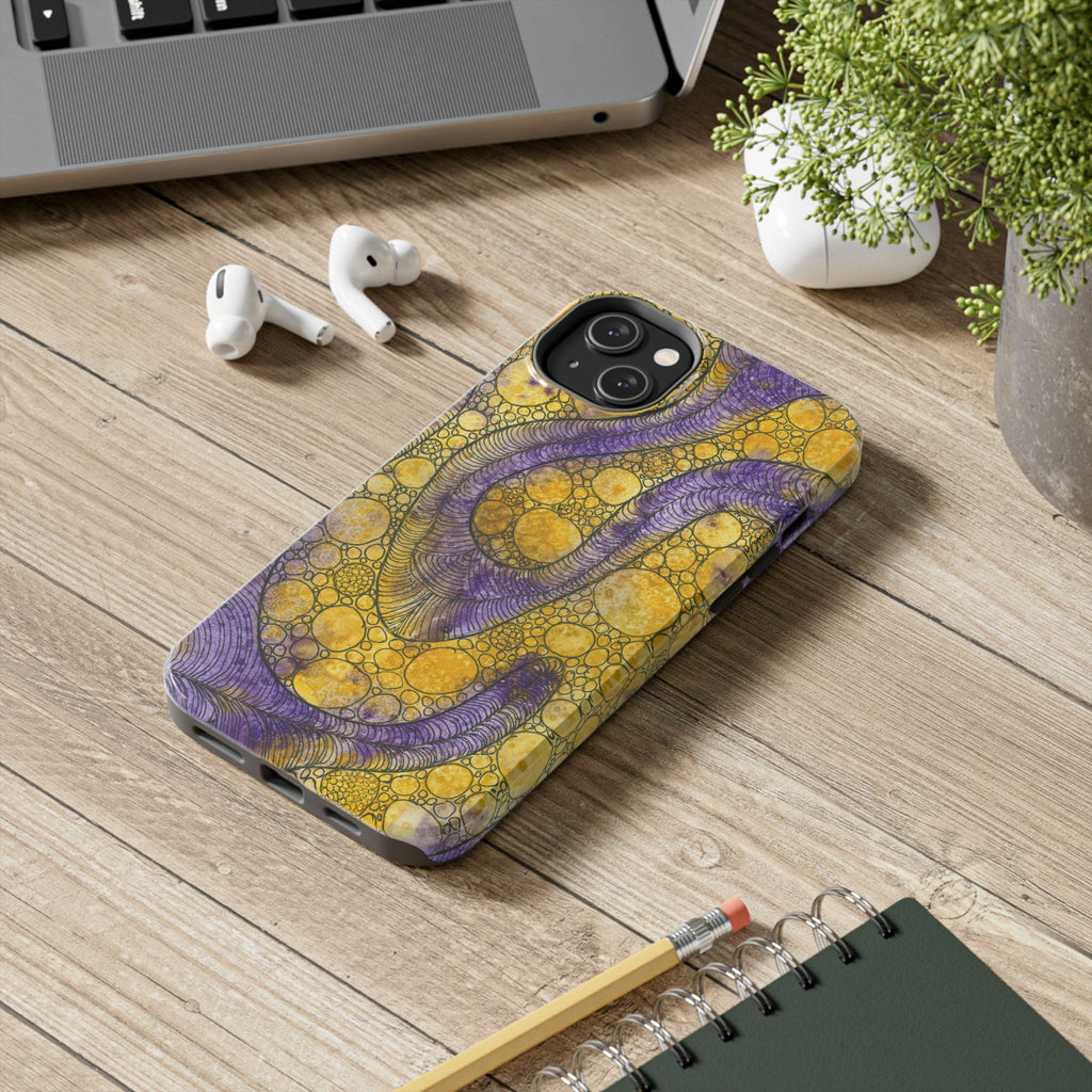 Tough Phone Case - All iPhones and Samsung Galaxys - Exciting Abstract Design #64 Is Now A Good Time?