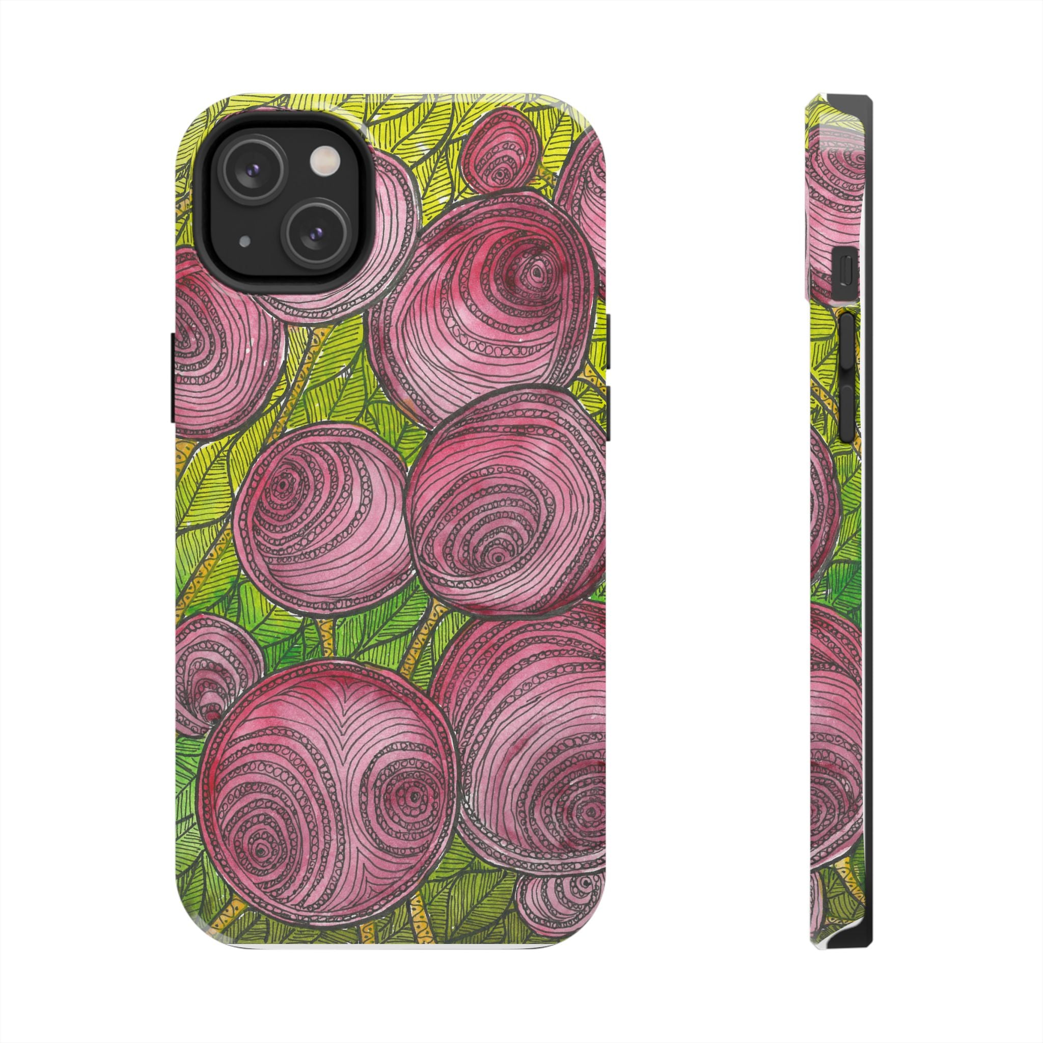 Tough Phone Case - All iPhones and Samsung Galaxys - Exciting Abstract Design #9 Spaced Blossoms