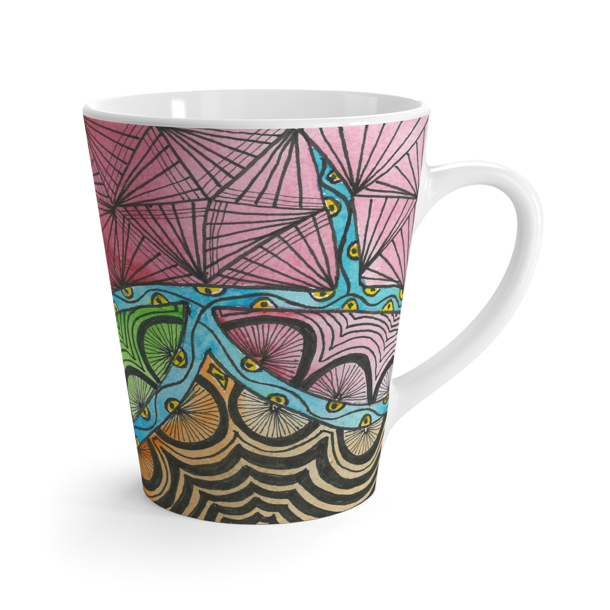 Coffee Mugs and Cups. Colourful Abstract Designs. Perfect for Home, Office or Special Gift #11 Today's The Day