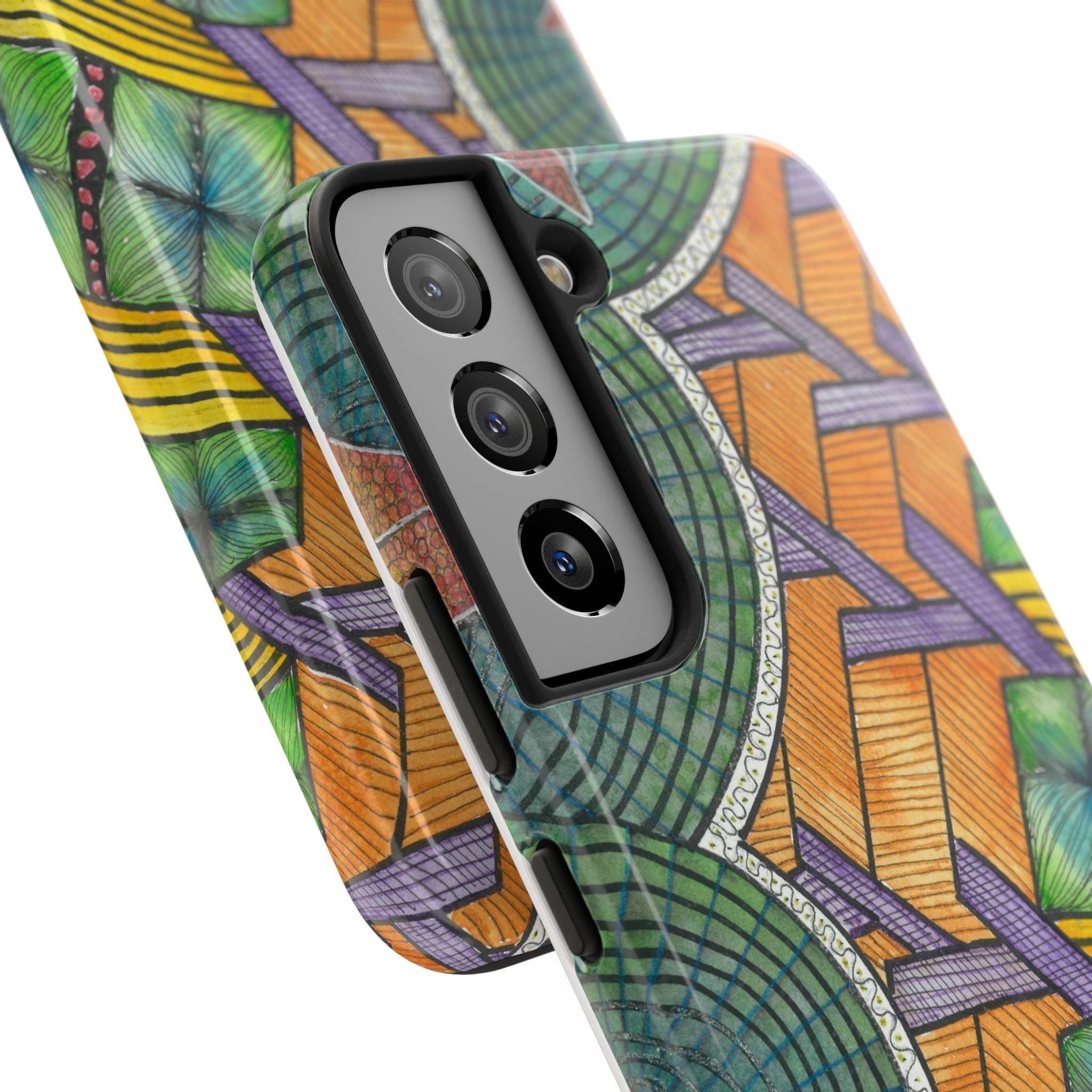 Tough Phone Case - All iPhones and Samsung Galaxys - Exciting Abstract Design #31 T'Eye Land