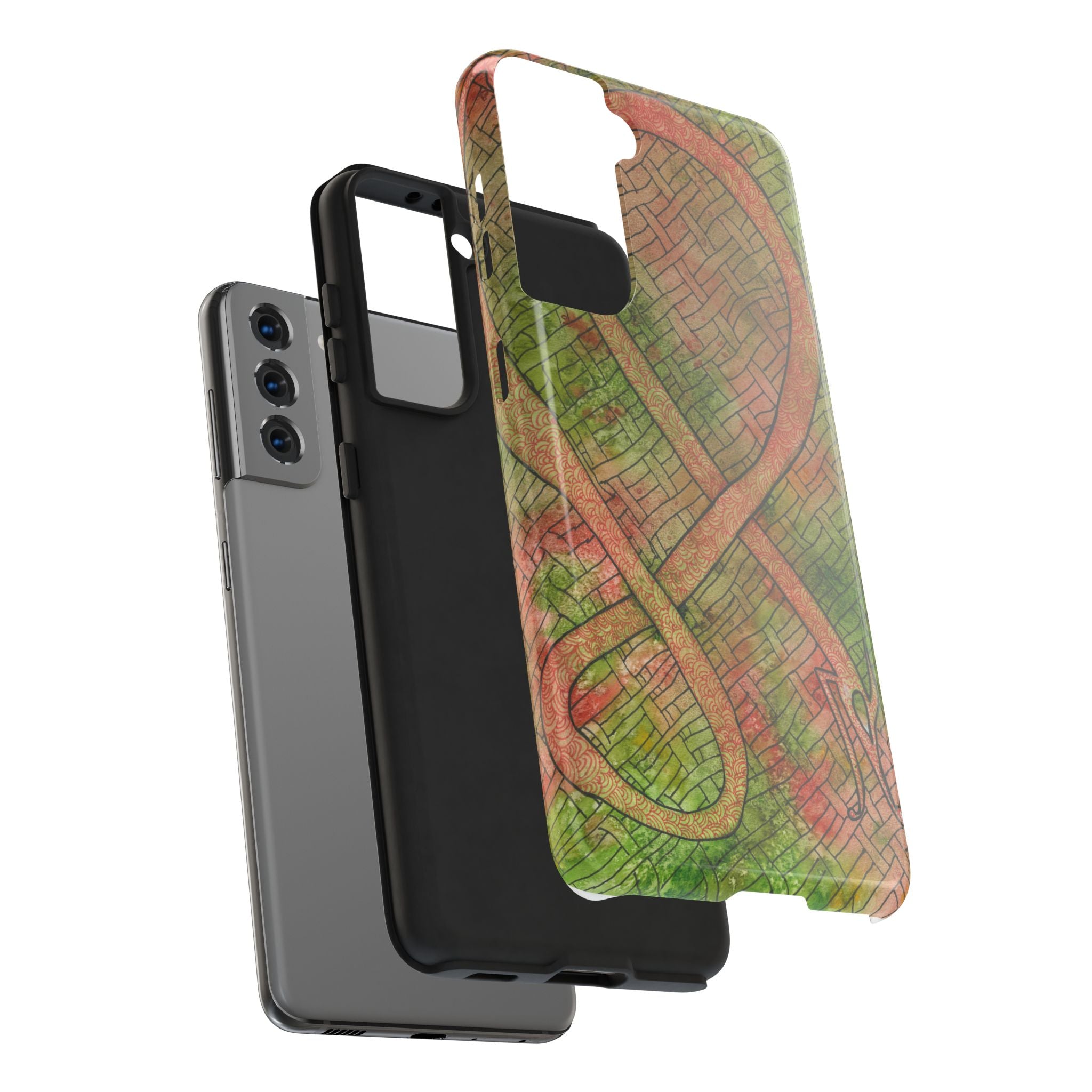 Tough Phone Case - All iPhones and Samsung Galaxys - Exciting Abstract Design #57 Celtic Flavours