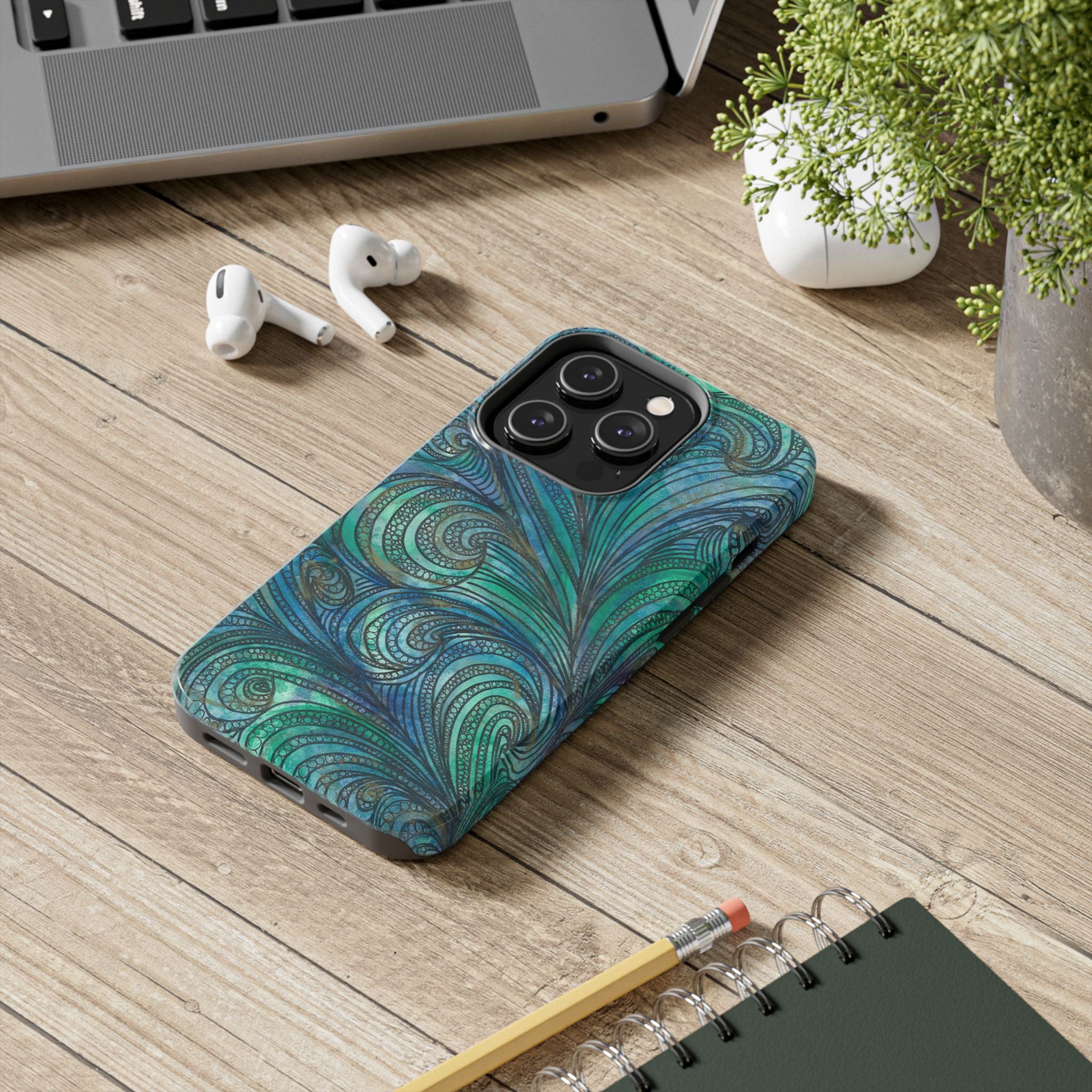 Tough Phone Case - All iPhones and Samsung Galaxys - Exciting Abstract Design #71 Call Of The Sea