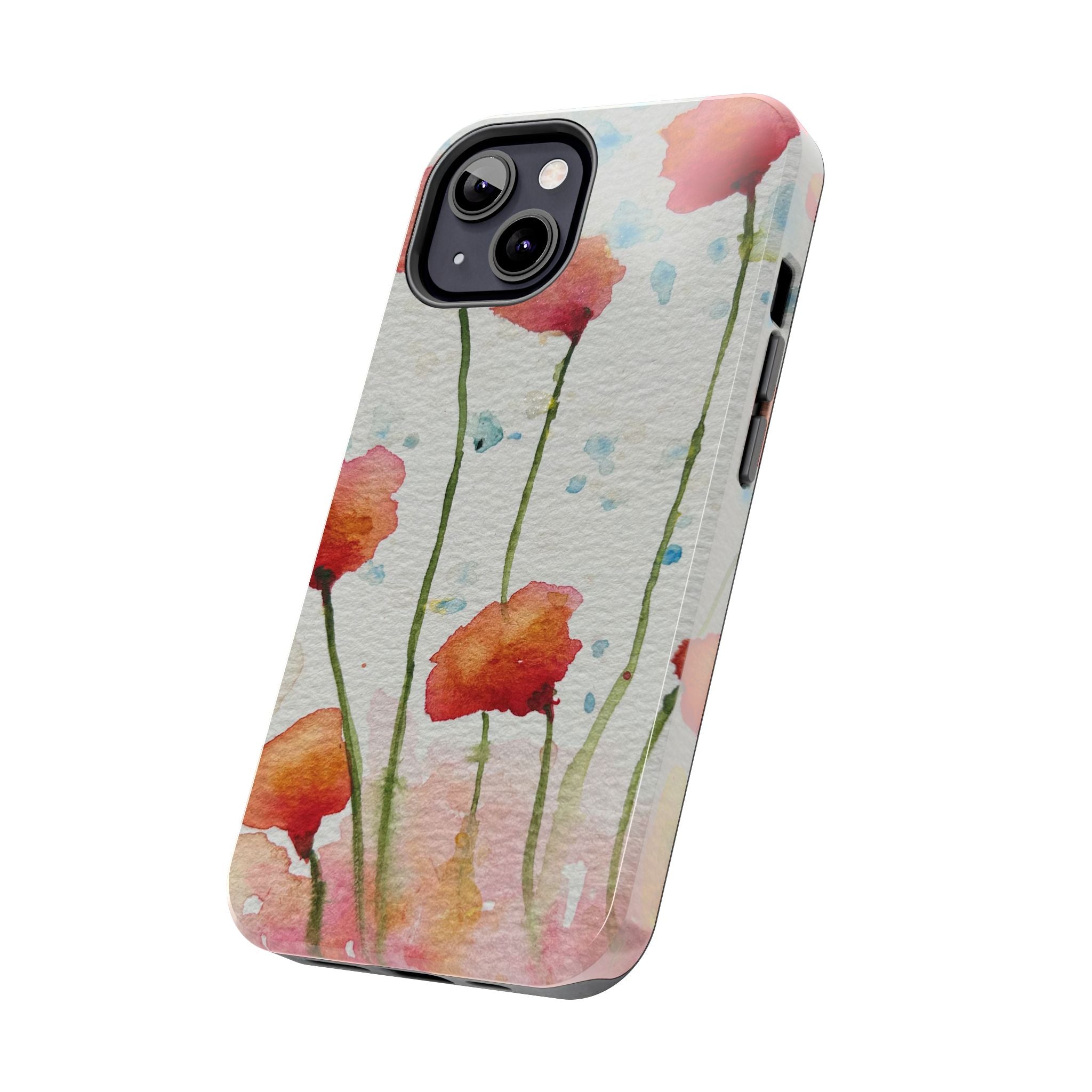 Tough Phone Case - All iPhones and Samsung Galaxys - Exciting Abstract Design #94 Poppies Galore