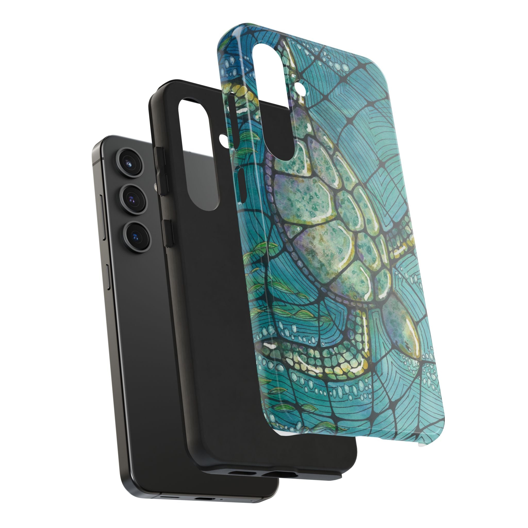 Tough Phone Case - All iPhones and Samsung Galaxys - Exciting Abstract Design #73 Turtling Along