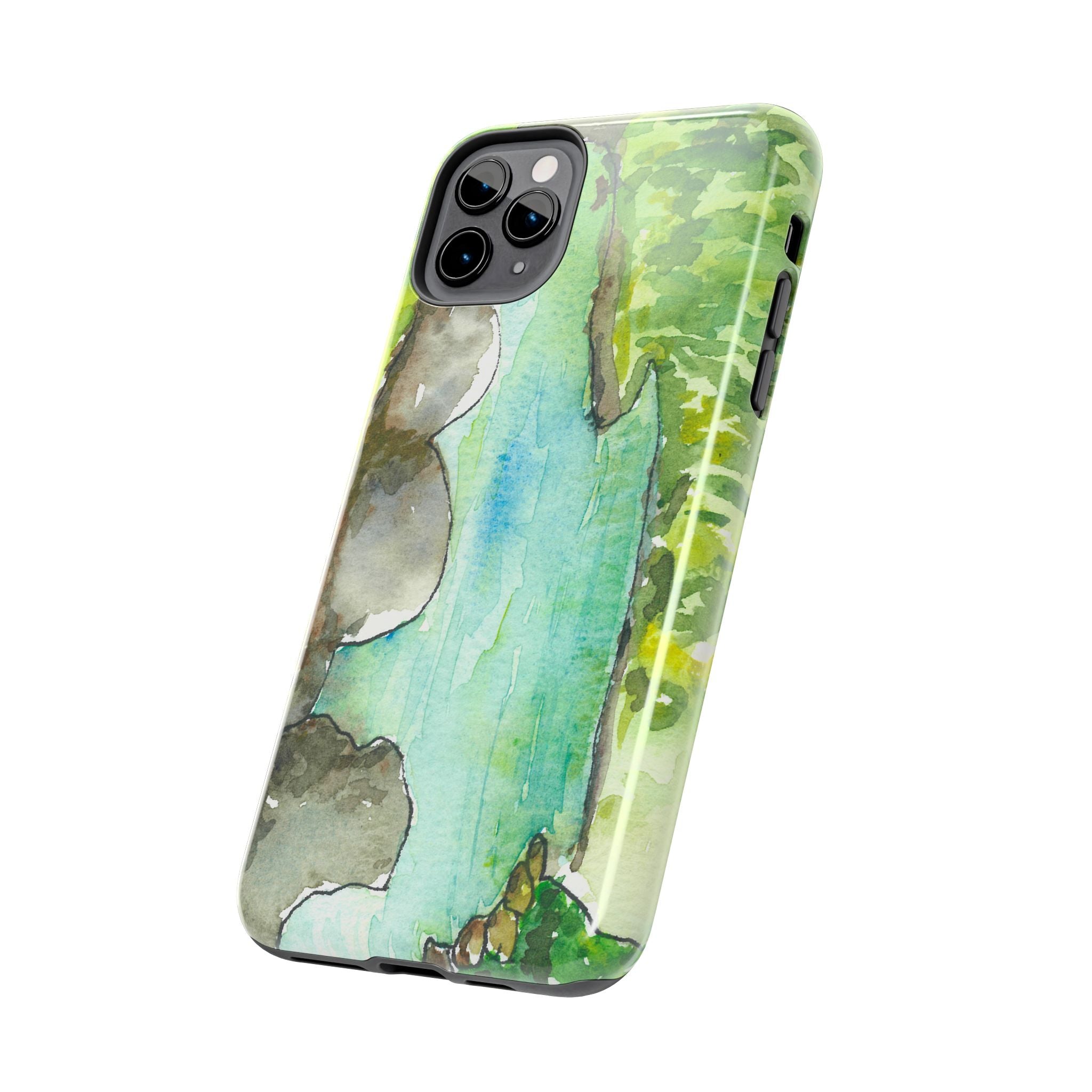 Tough Phone Case - All iPhones and Samsung Galaxys - Exciting Abstract Design #88 Tara River - Montenegro