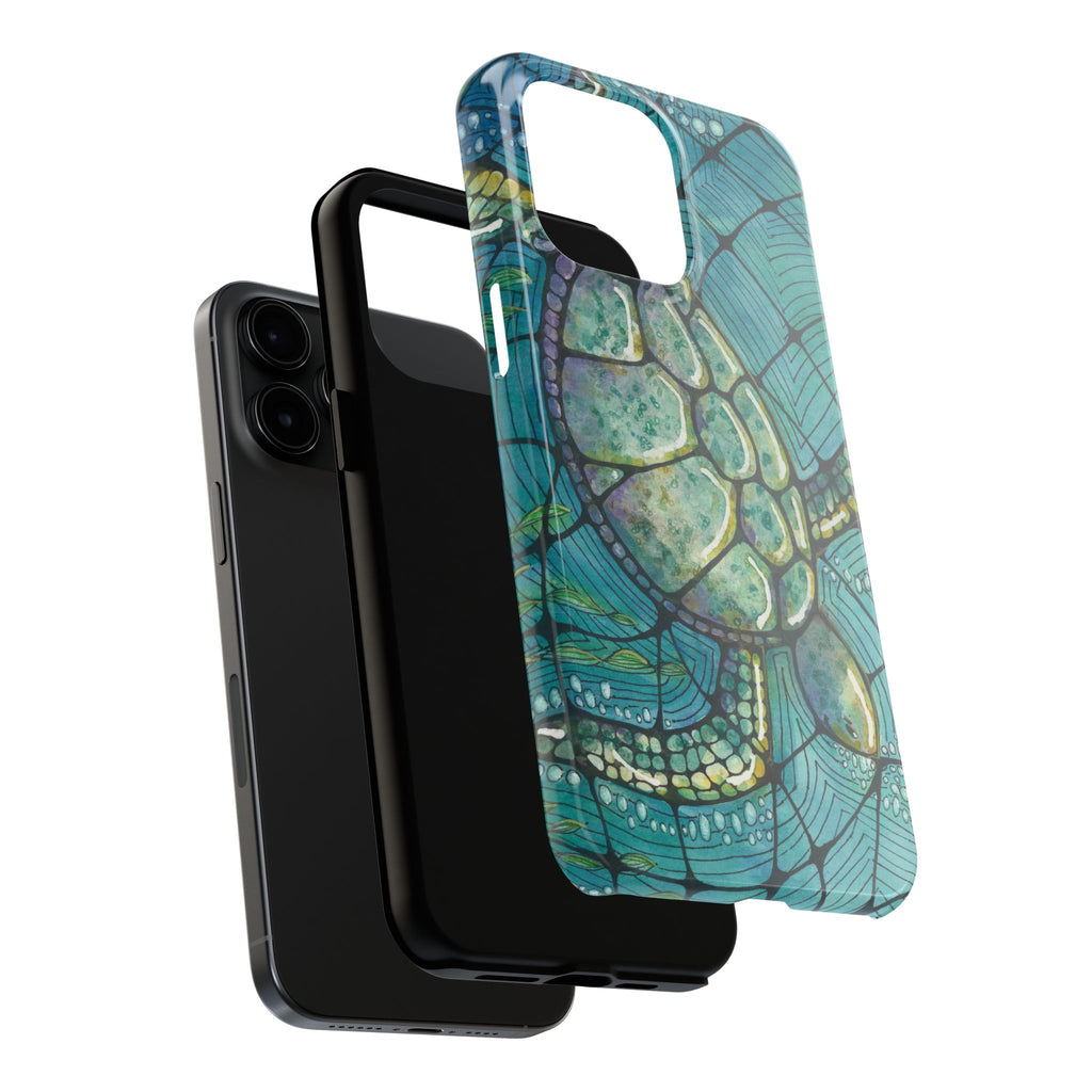 Tough Phone Case - All iPhones and Samsung Galaxys - Exciting Abstract Design #73 Turtling Along