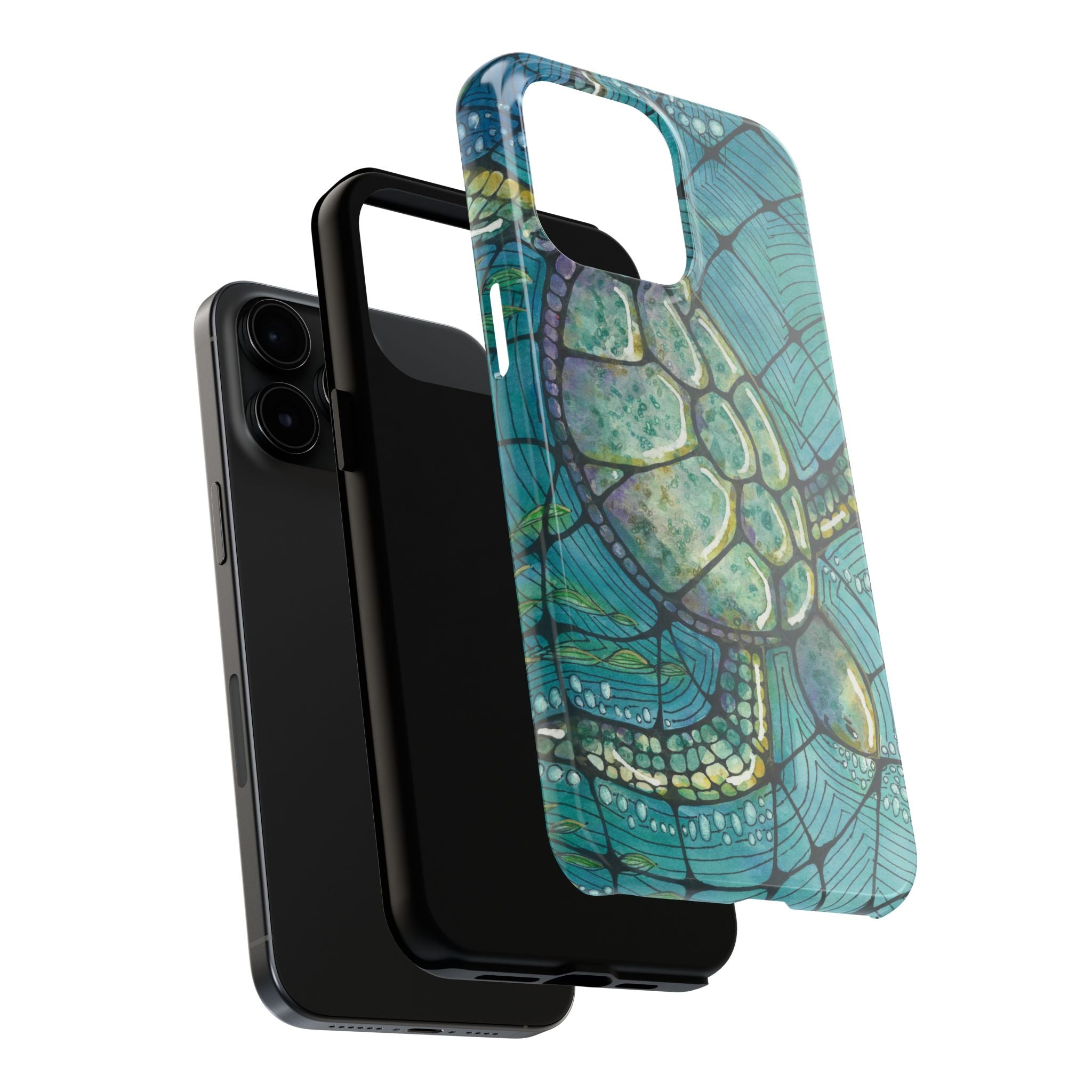 Tough Phone Case - All iPhones and Samsung Galaxys - Exciting Abstract Design #73 Turtling Along