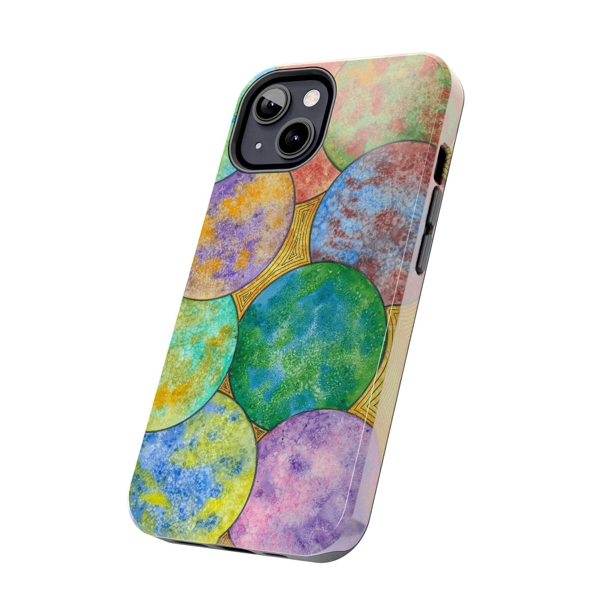 Tough Phone Case - All iPhones and Samsung Galaxys - Exciting Abstract Design #61 Worlds Apart