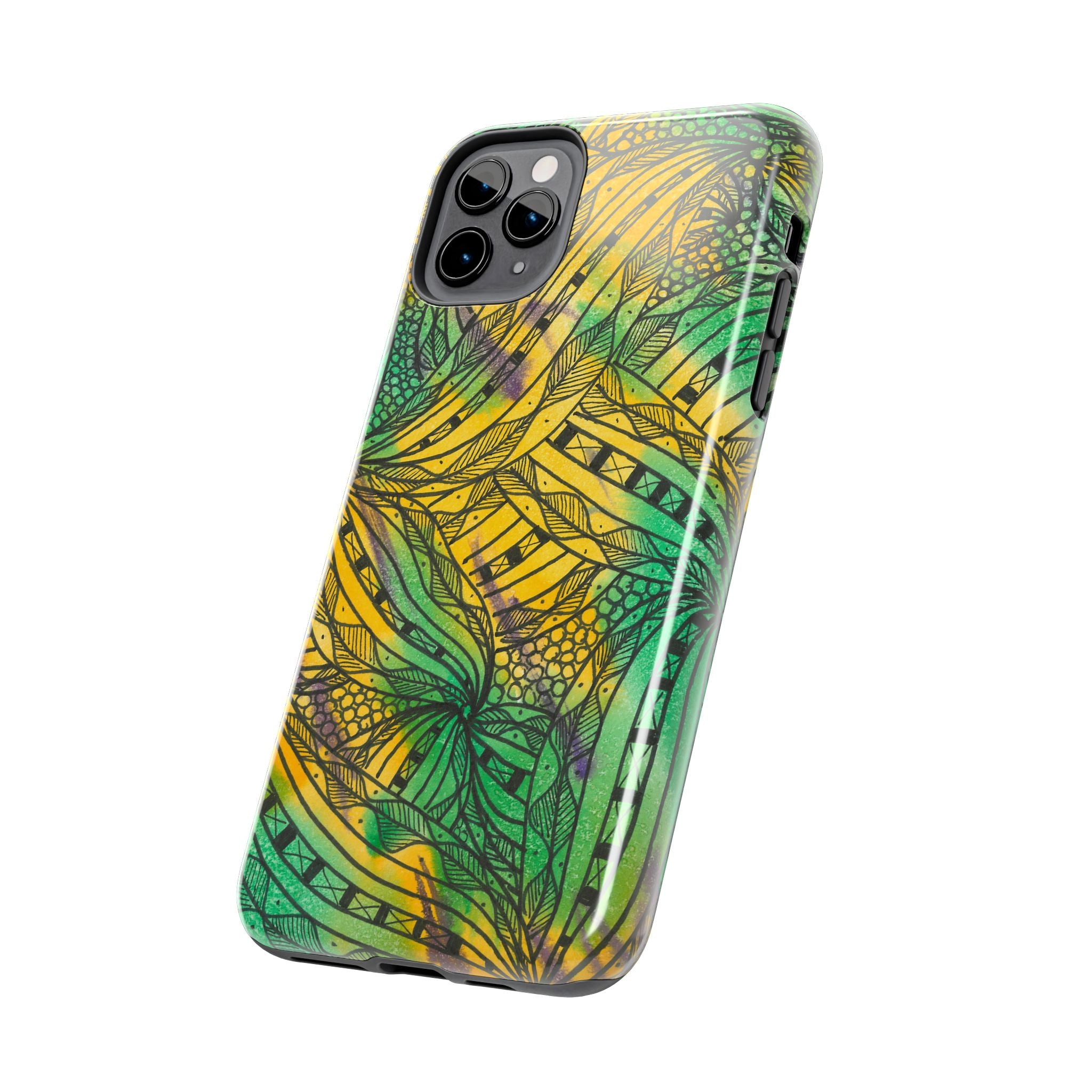 Tough Phone Case - All iPhones and Samsung Galaxys - Exciting Abstract Design #37 Shubbery!