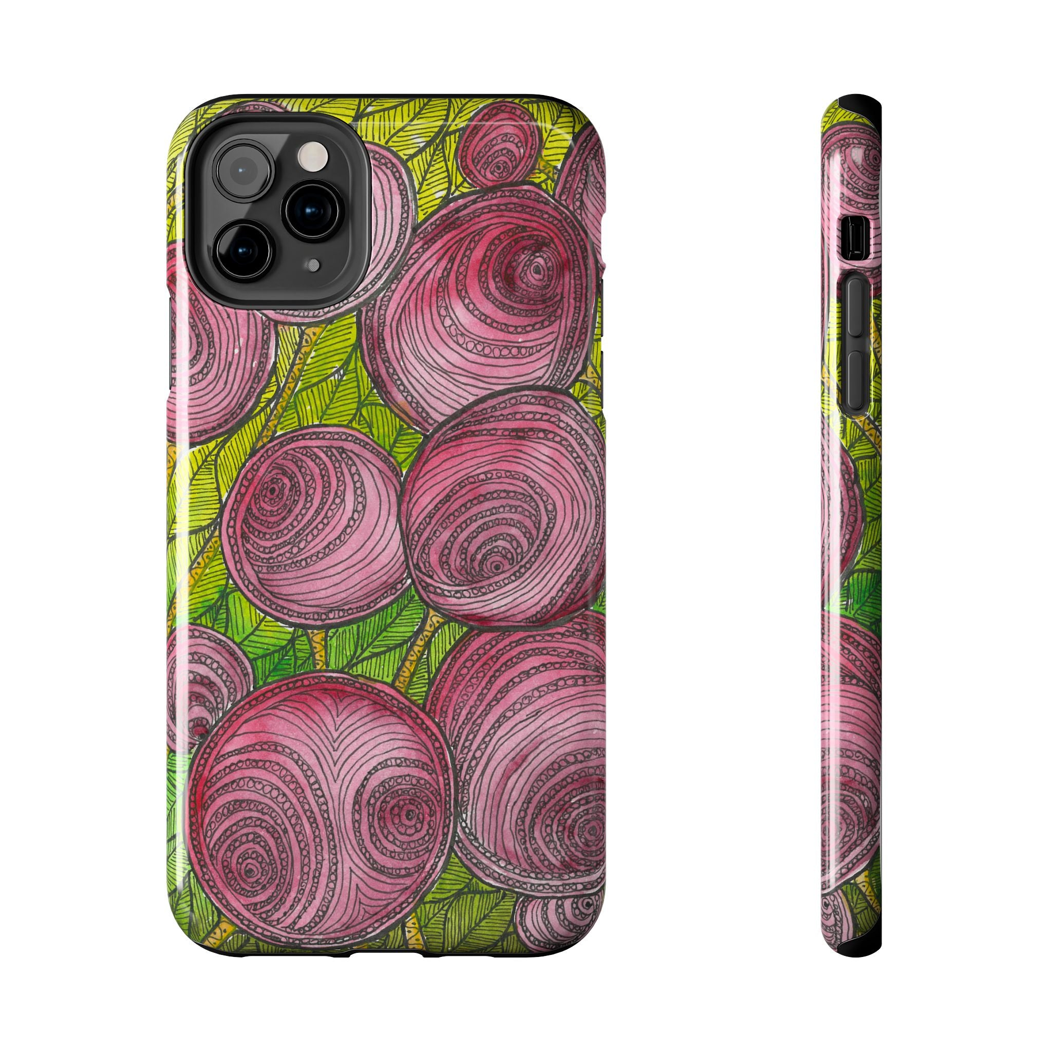Tough Phone Case - All iPhones and Samsung Galaxys - Exciting Abstract Design #9 Spaced Blossoms