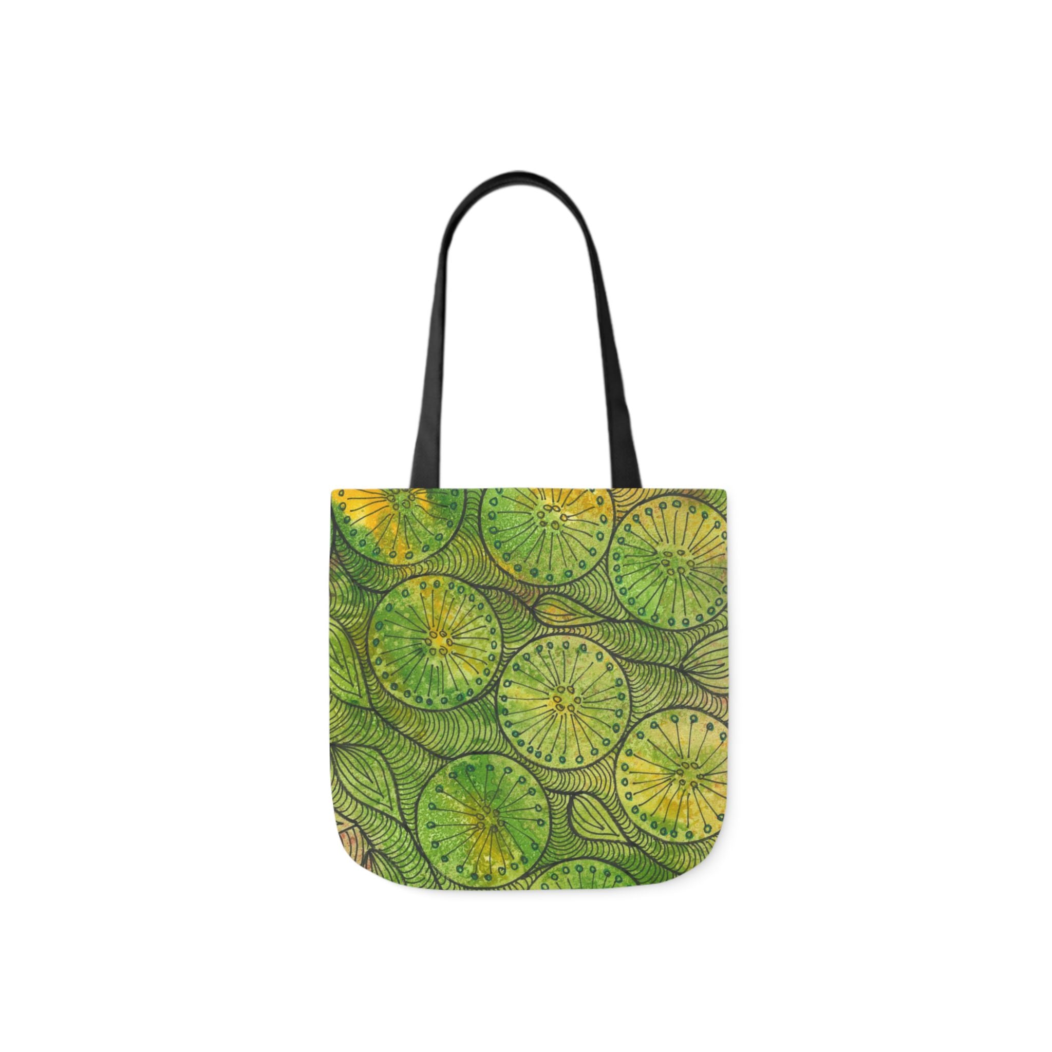 Canvas Tote Bags, Colourful Abstract Designs, 5-Color Straps, 3 Sizes.  For Family and friends or a Special Gift #63 Margarita Mondays
